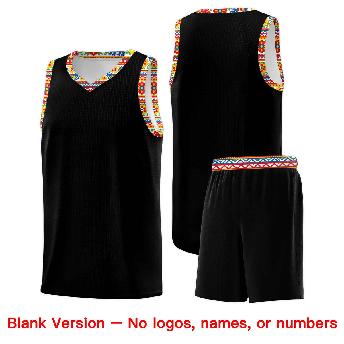 Custom White Orange Mexican Colors Graffiti Patterns Lightweight Uniform Basketball Jersey