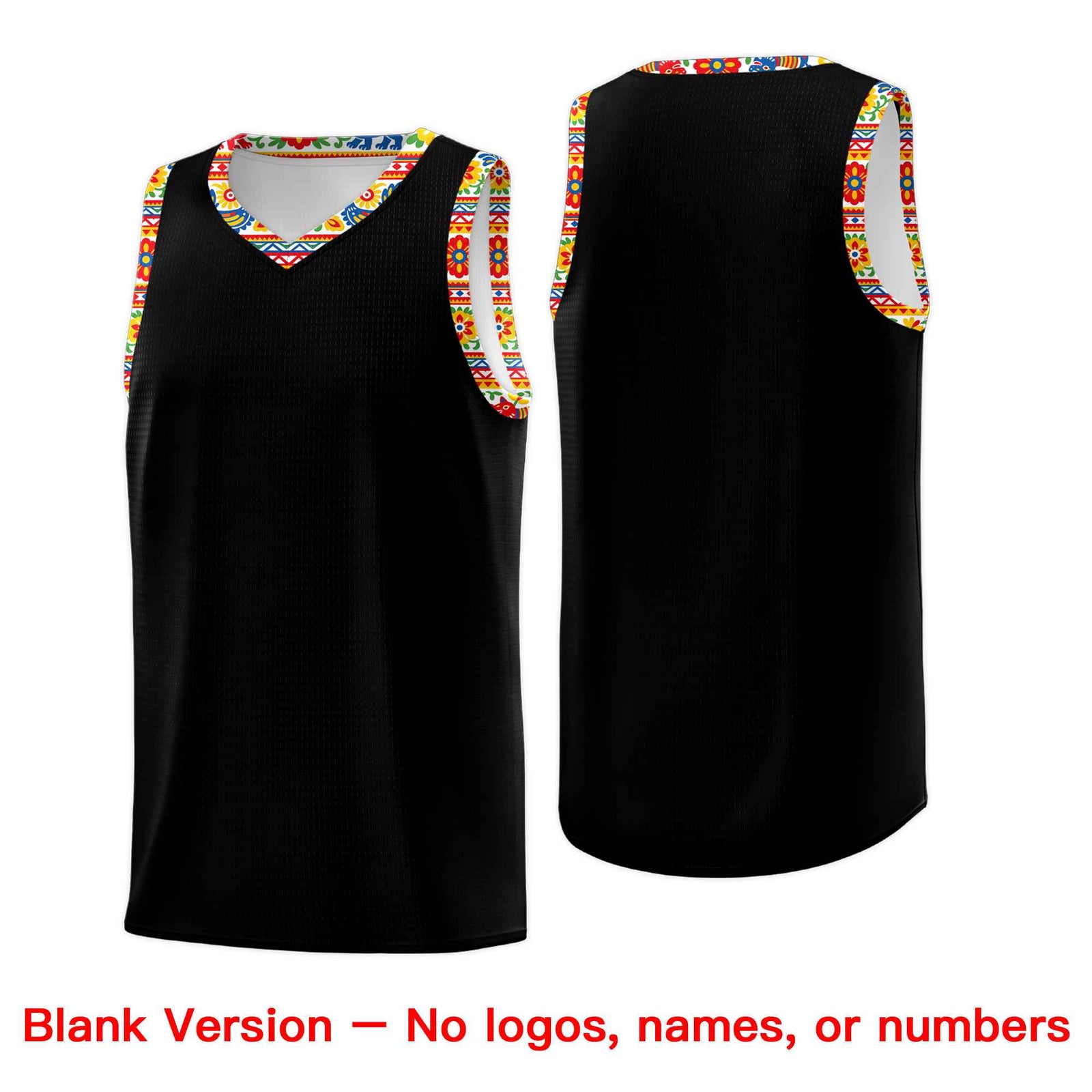 Custom White Orange Mexican Colors Graffiti Patterns Lightweight Uniform Basketball Jersey