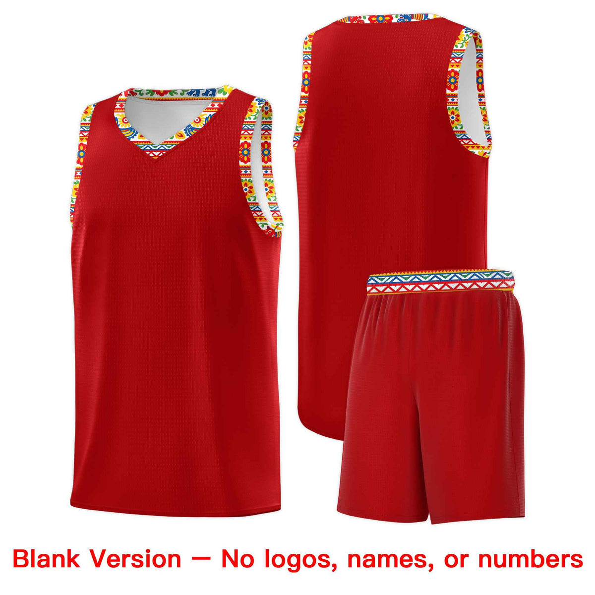 Custom White Orange Mexican Colors Graffiti Patterns Lightweight Uniform Basketball Jersey