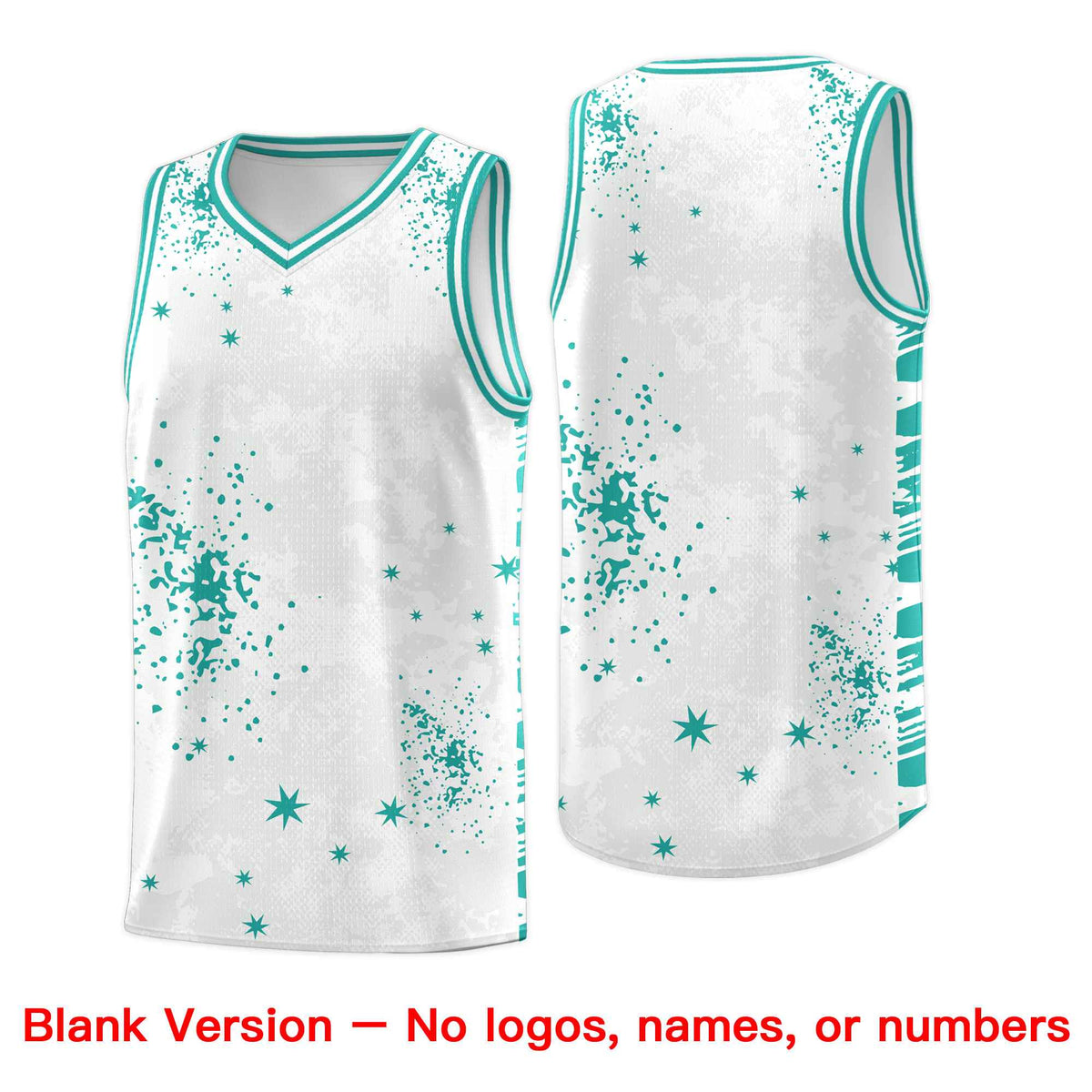 Custom Aqua Black Vice Burst Galactic Graffiti Drapable Basketball Jersey