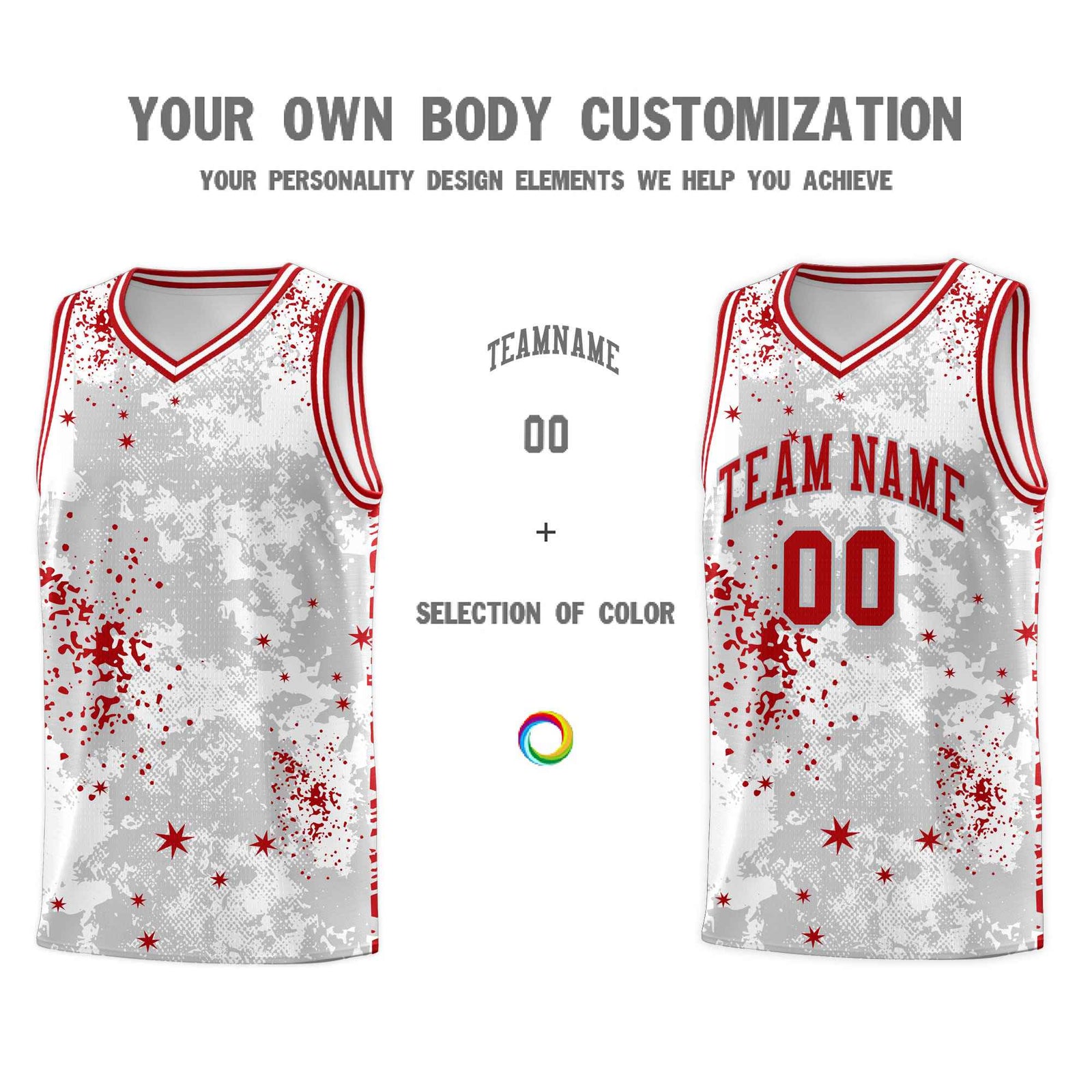 Custom White Red Vice Burst Galactic Graffiti Breathable Basketball Jersey
