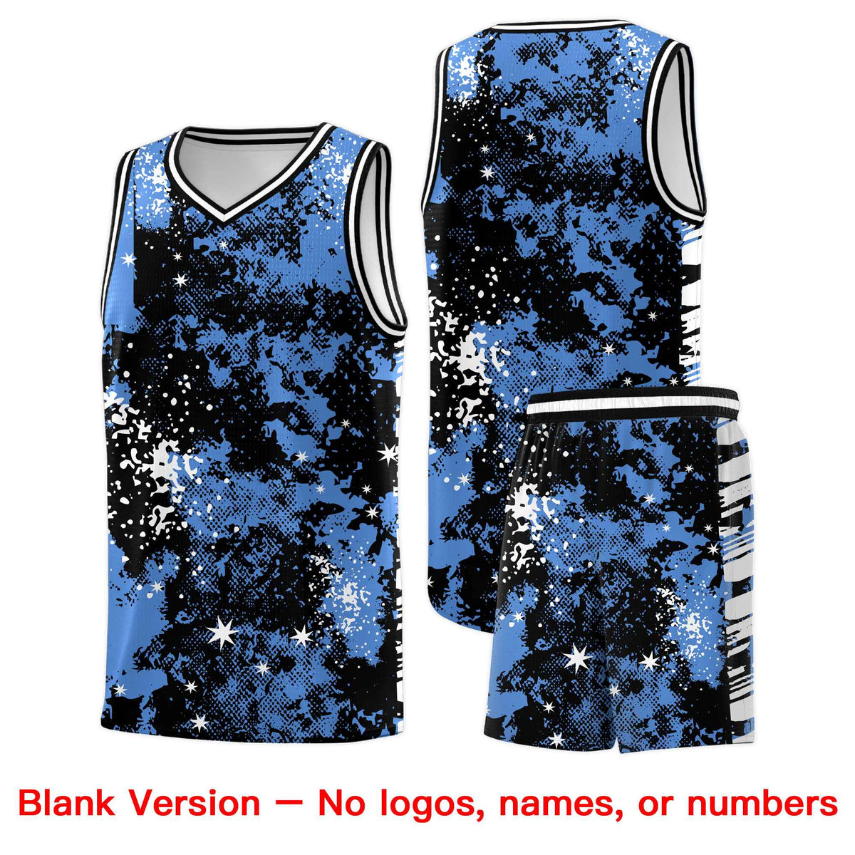 Custom Aqua Black Vice Burst Galactic Graffiti Drapable Basketball Jersey