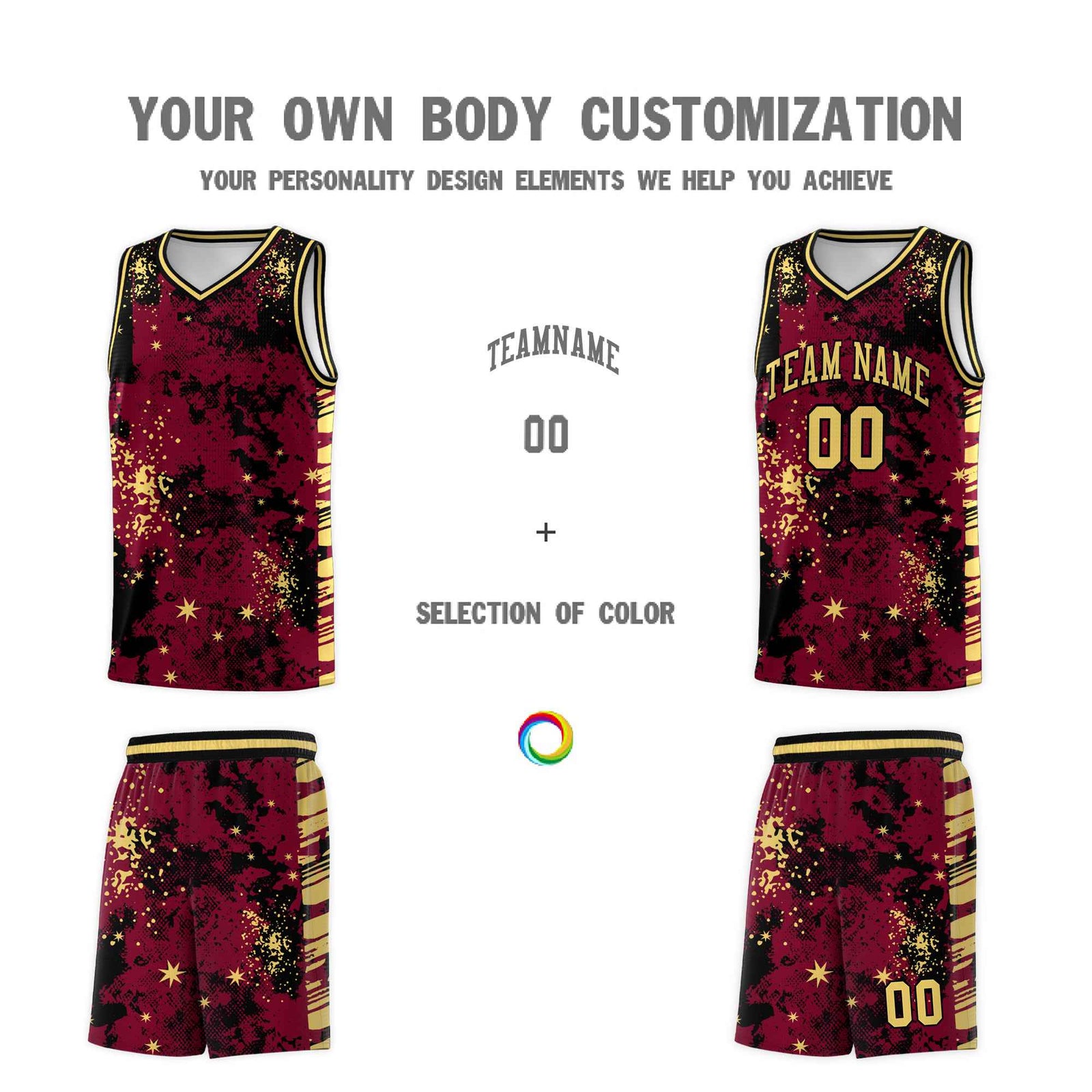 Custom Crimson Black Vice Burst Galactic Graffiti Lightweight Basketball Jersey