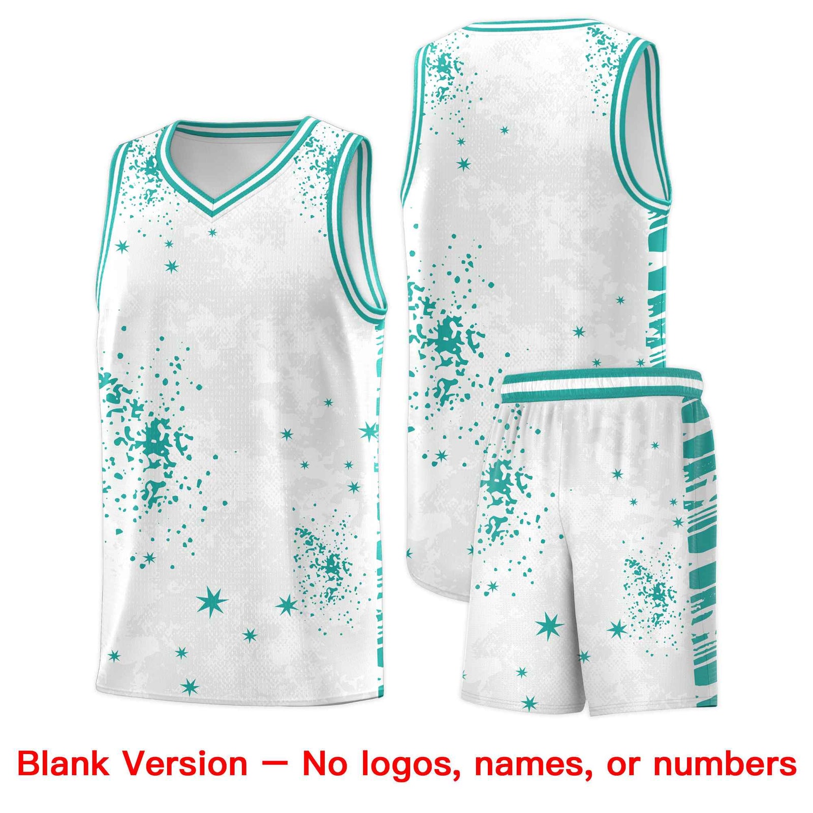 Custom Aqua Black Vice Burst Galactic Graffiti Drapable Basketball Jersey