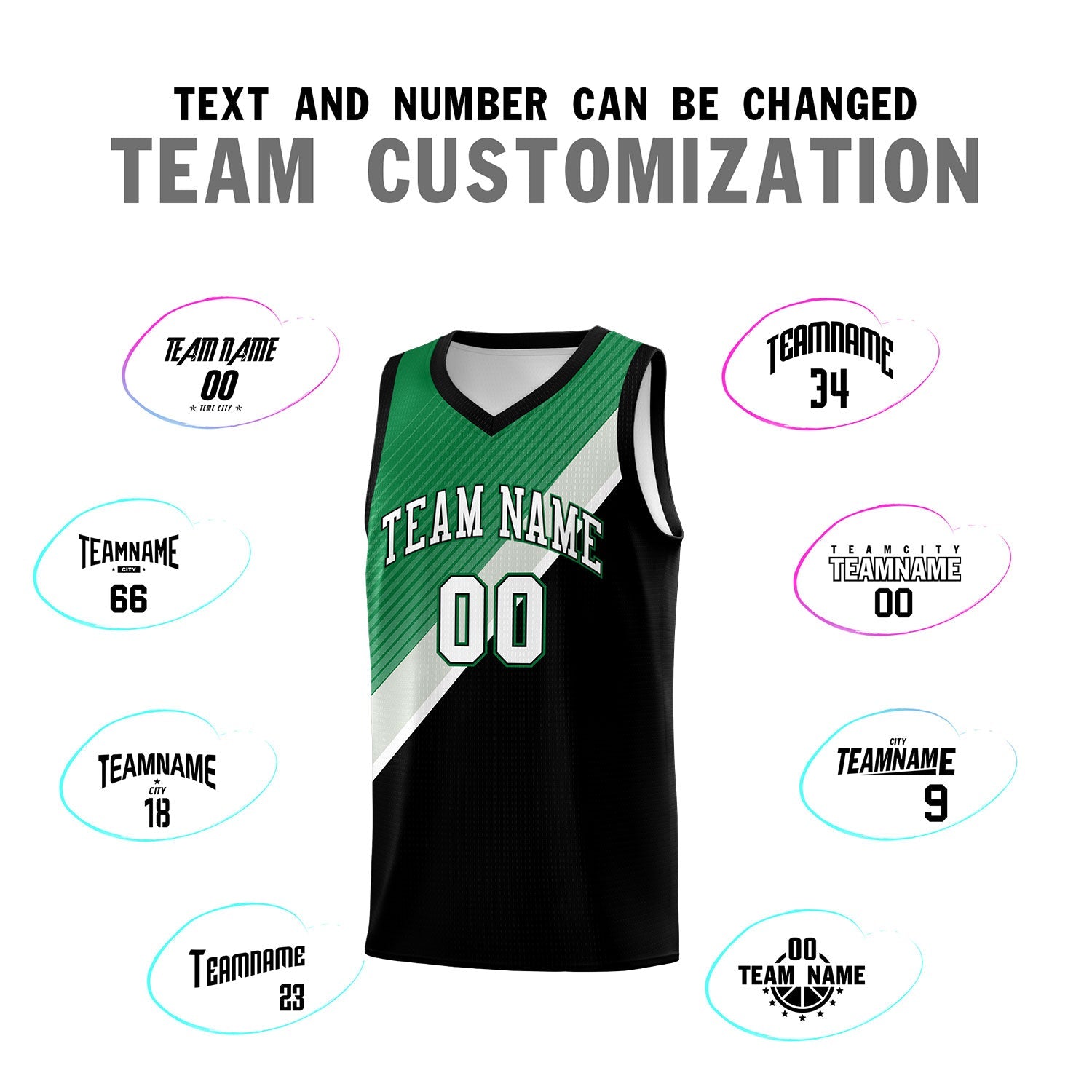 Custom Black Kelly Green Gray Diagonal Stripes Color Block Sets Basketball Jersey | For Men,Perfect for Teams,Perfect for Coaches,Sublimation Printed,For Kid,For Youth | KXKSHOP