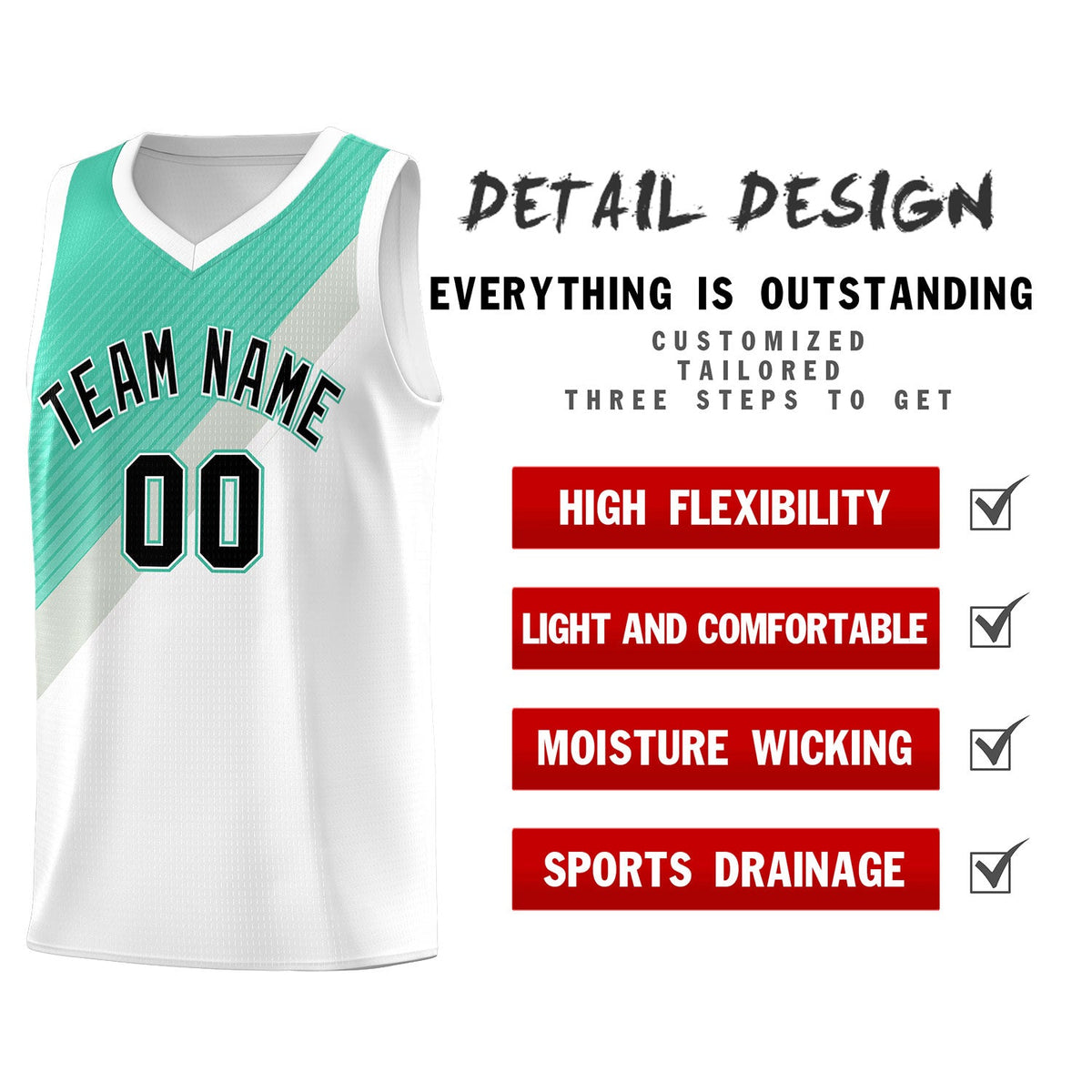 Custom White Bright Green Gray Diagonal Stripes Color Block Sets Basketball Jersey | For Men,Perfect for Teams,Perfect for Coaches,Sublimation Printed,For Kid,For Youth | KXKSHOP