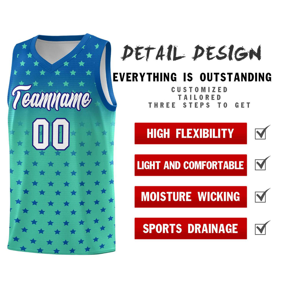 Custom Royal Bright Green Gradient Start Pattern Basketball Jersey Sets