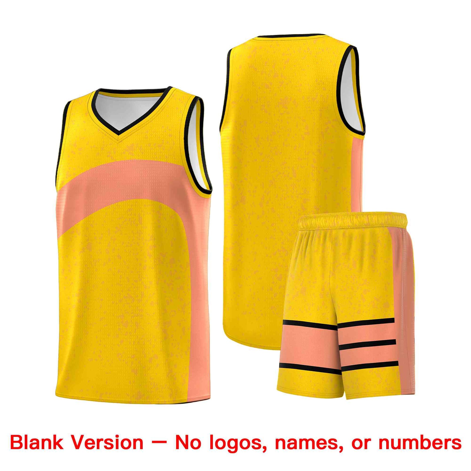 Custom Gold Light Orange Dot Graffiti Pattern Irregular Team Names Sports Uniform Basketball Jersey| KXKSHOP