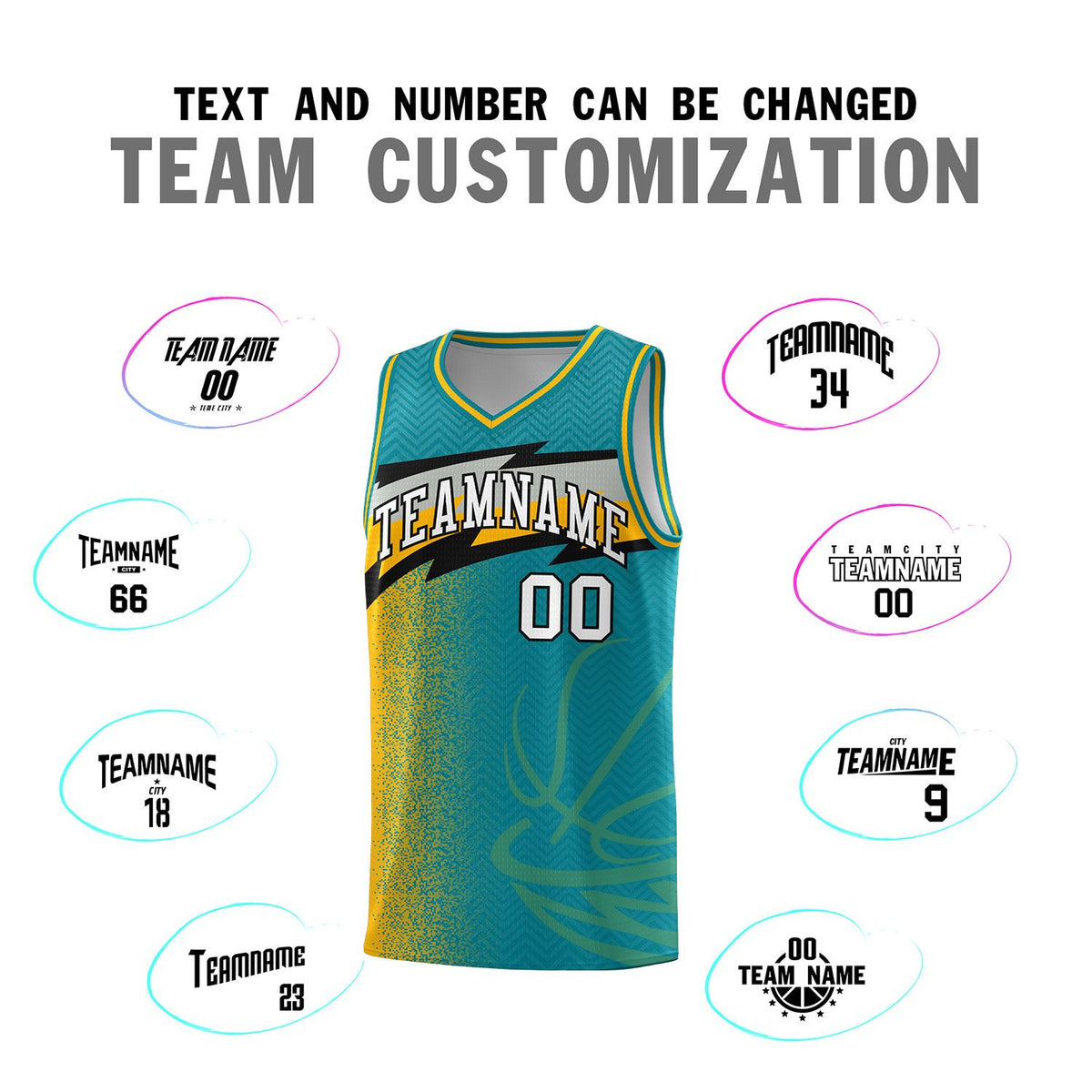 Custom Aqua Dot Scatter Graffiti Pattern Sports Uniform Basketball Jersey