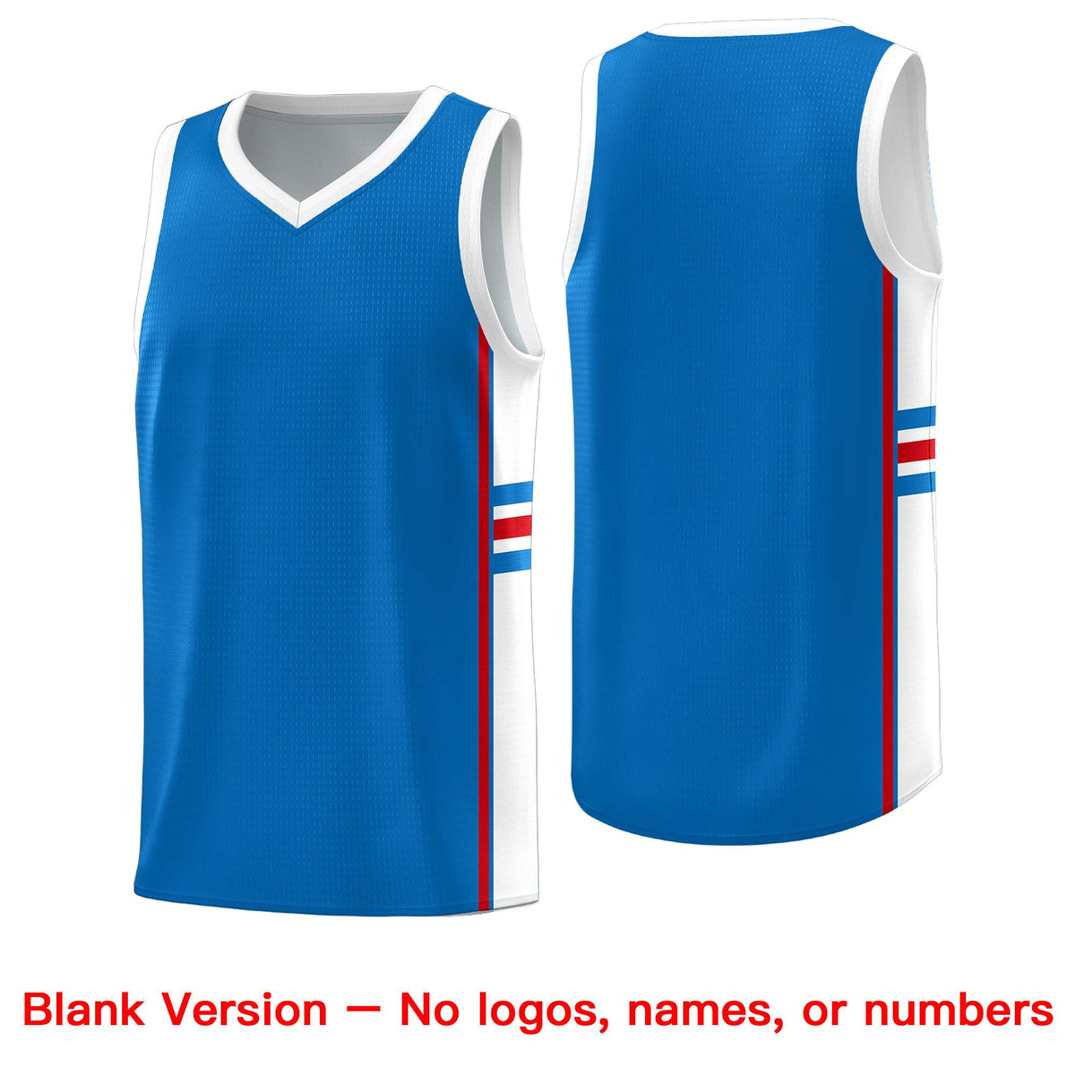 Custom Youth Basketball Jersey - Royal White Personalized Varsity Two-Tone Uniform