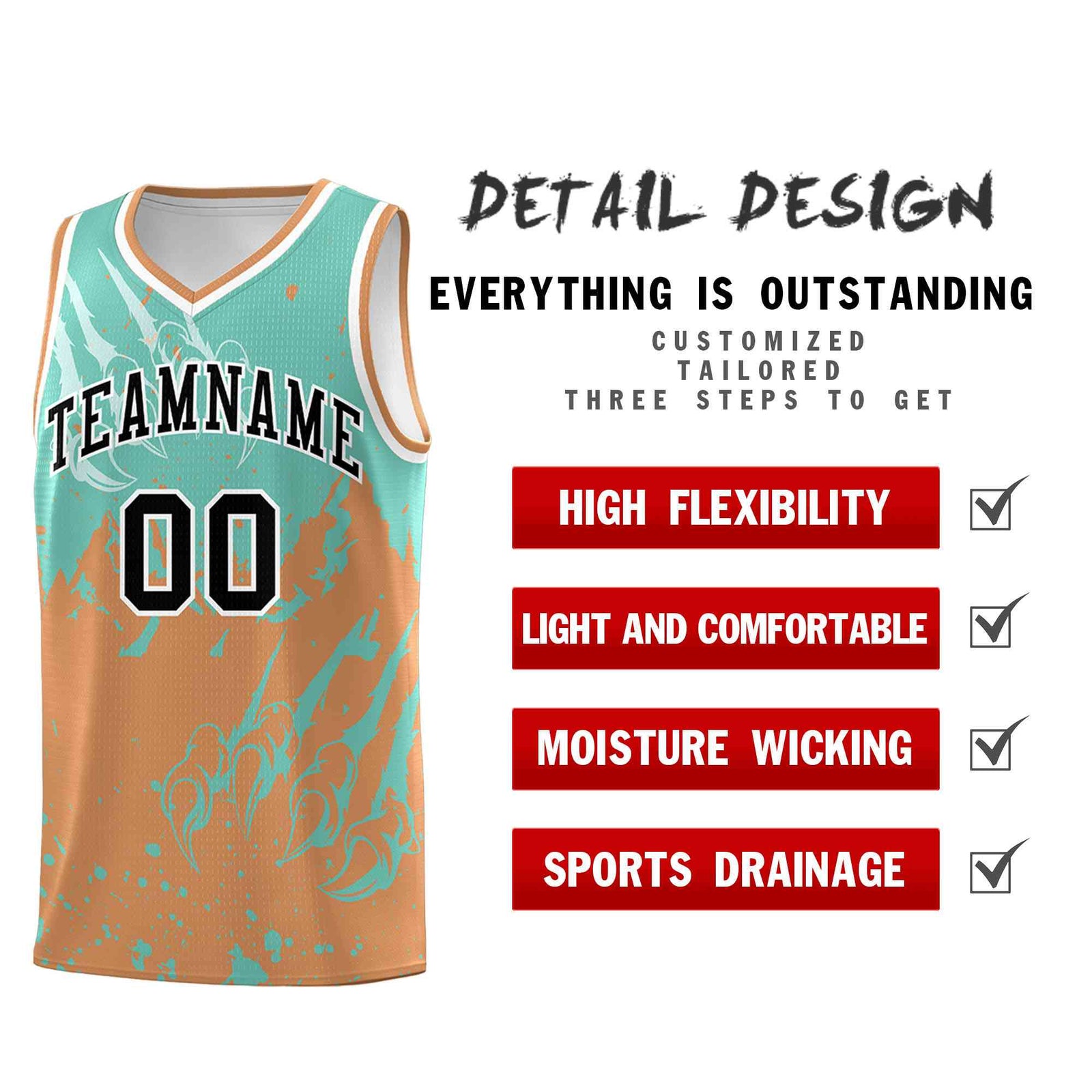 Custom Bright Green Buckskin Brown Snow Mountain Beast Pattern Sports Uniform Basketball Jersey