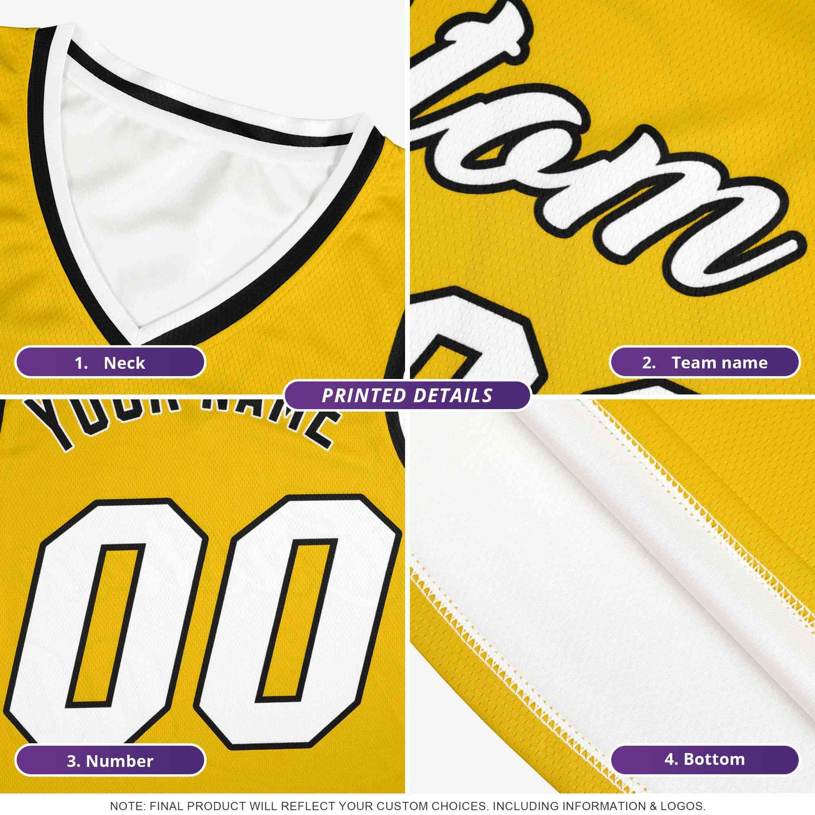 Custom Youth Basketball Uniform White Royal Two Tone Side Star Color Block Team Jersey