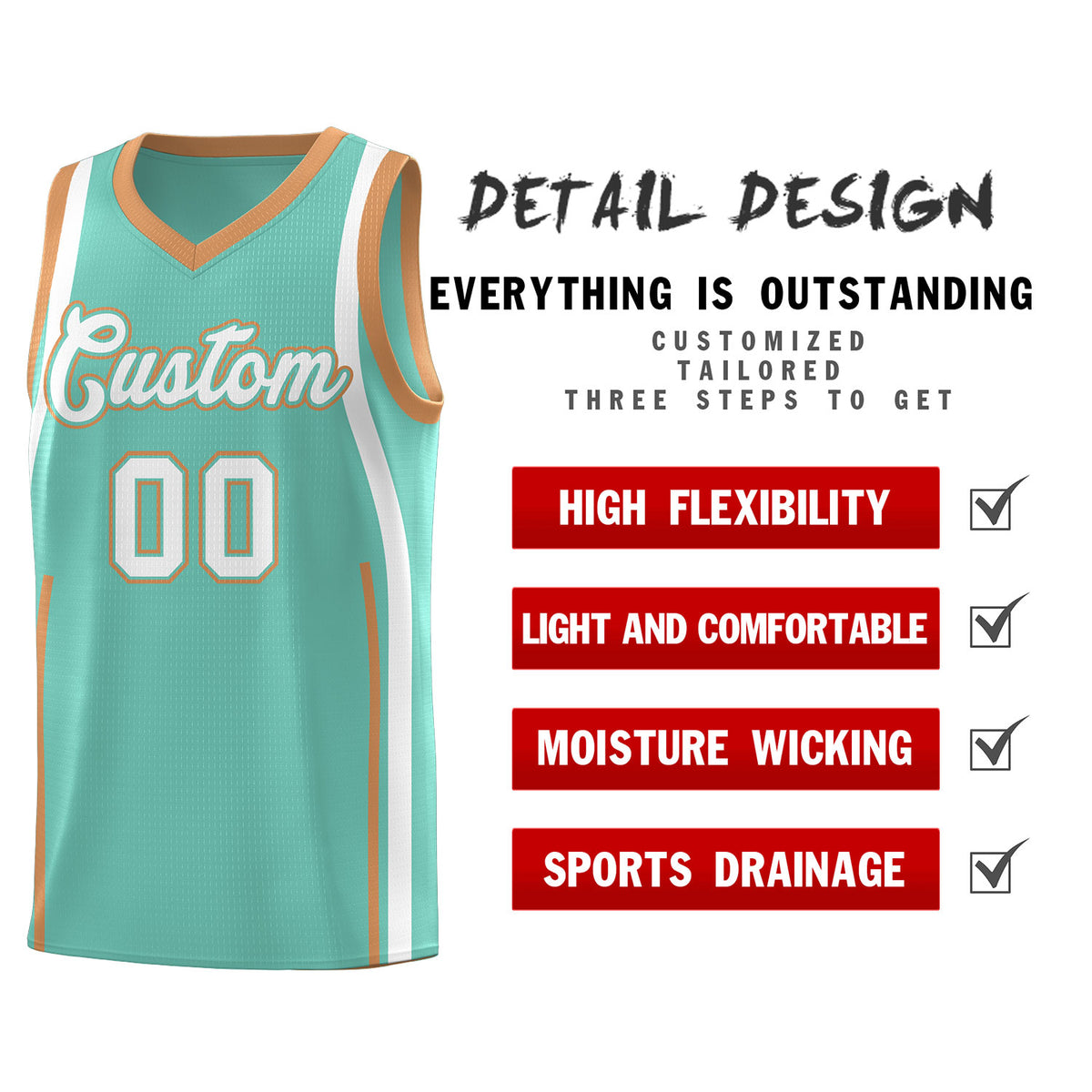 Custom Bright Green Buckskin Brown AND White Basketball Jersey