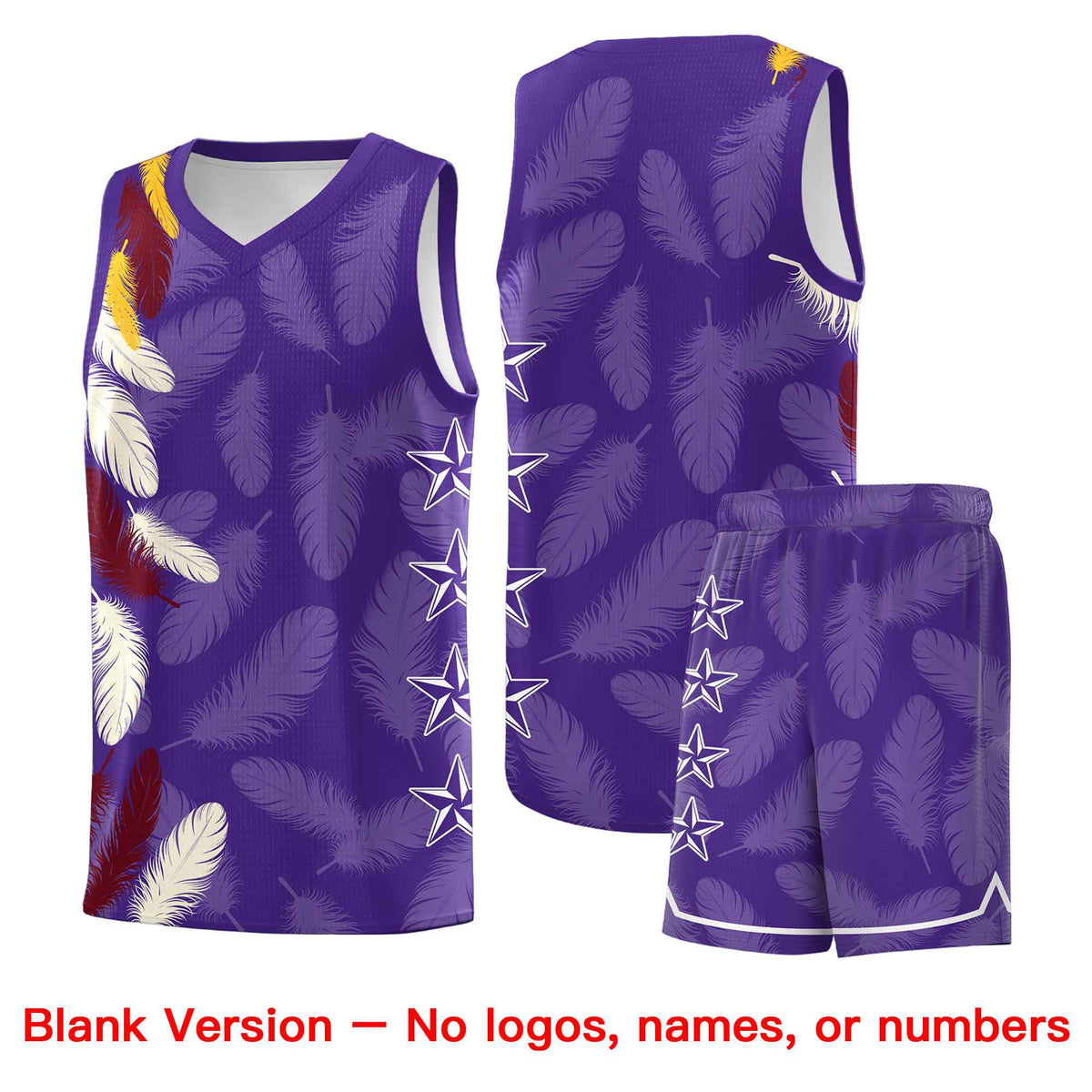 Custom Youth Basketball Jersey Navy White Feather Series Sports Uniform