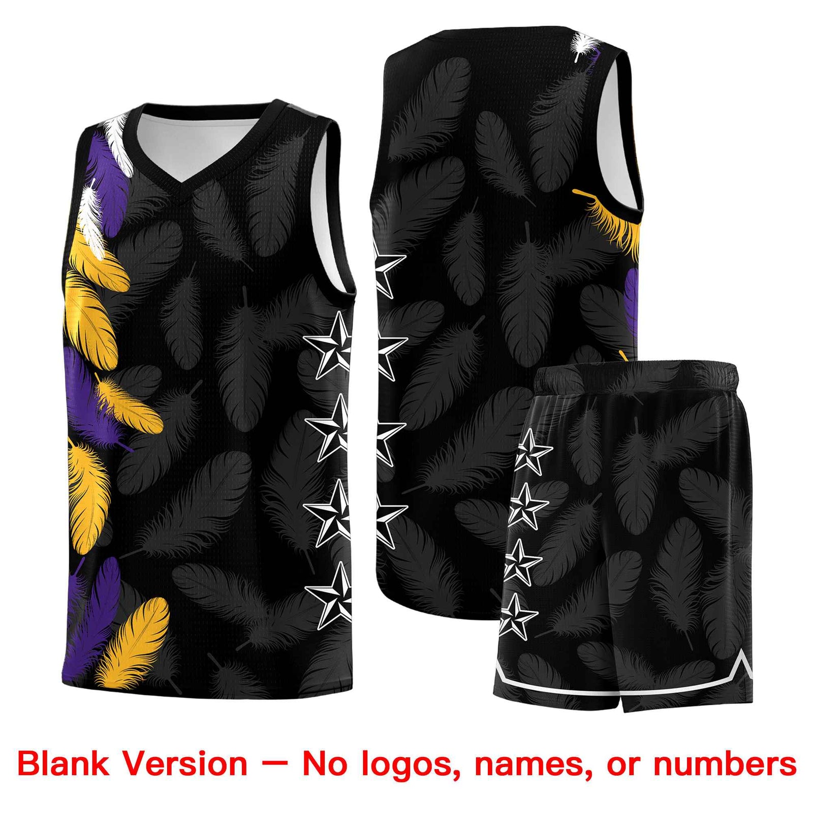 Custom Youth Basketball Jersey Navy White Feather Series Sports Uniform