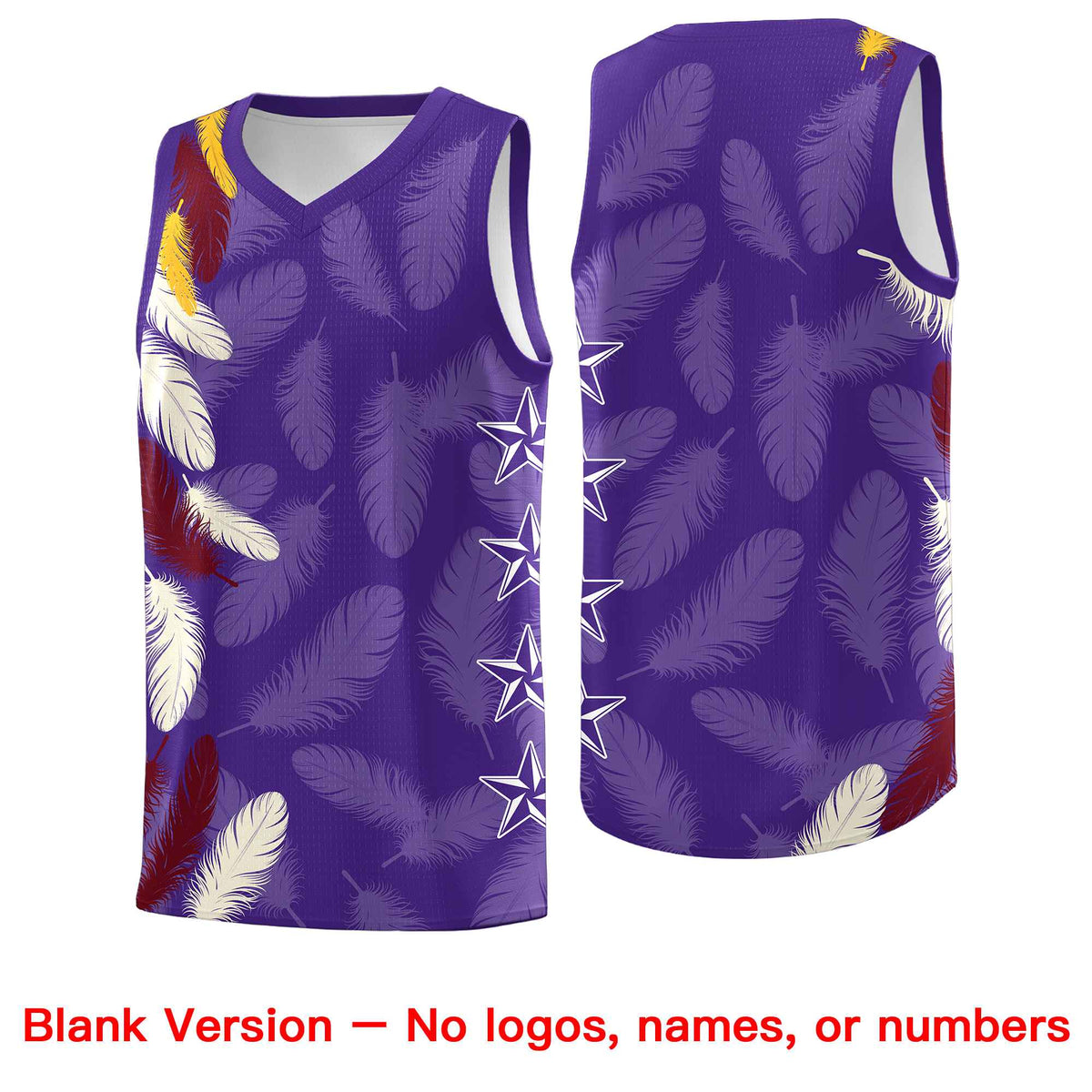 Custom Youth Basketball Jersey Navy White Feather Series Sports Uniform