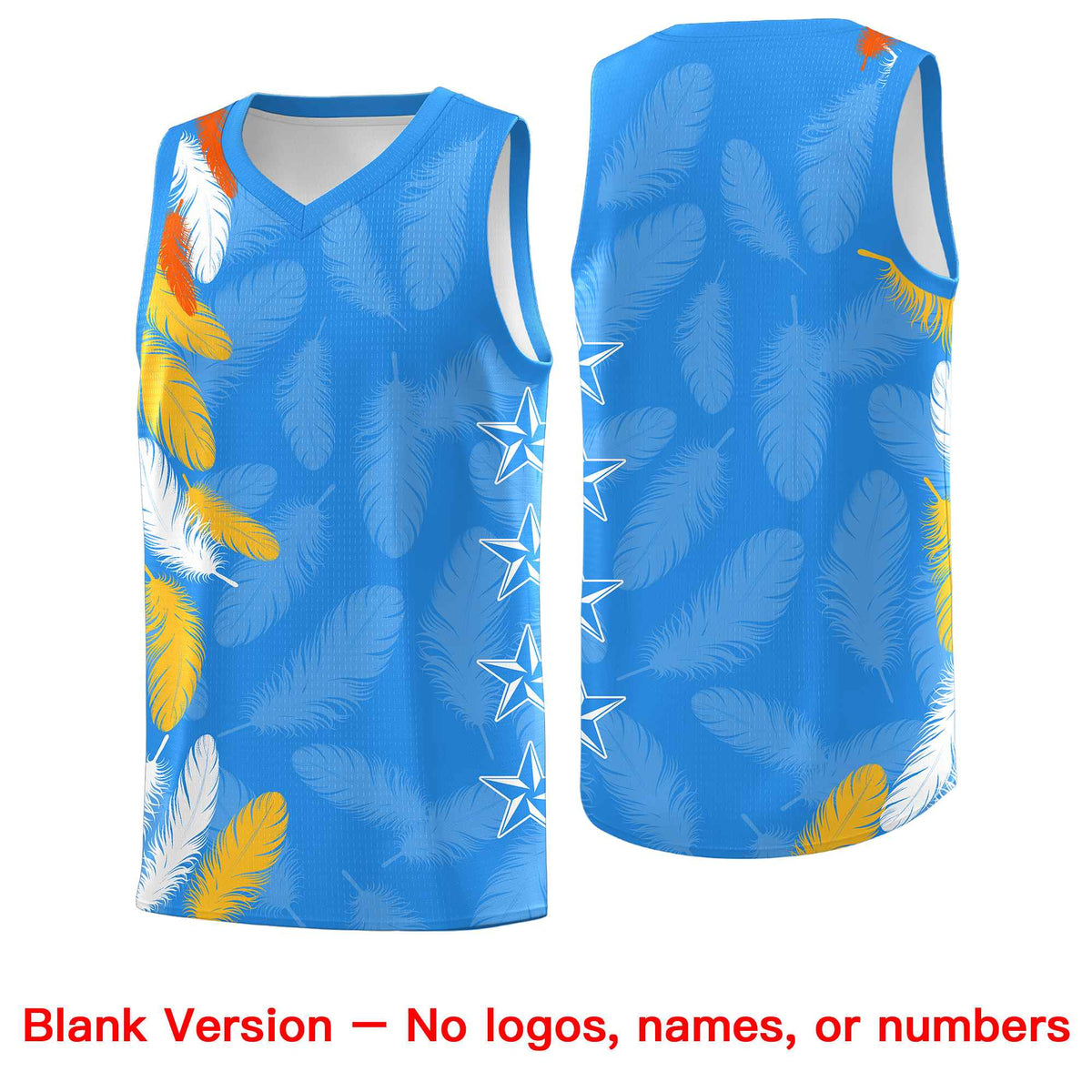 Custom Youth Basketball Jersey Navy White Feather Series Sports Uniform