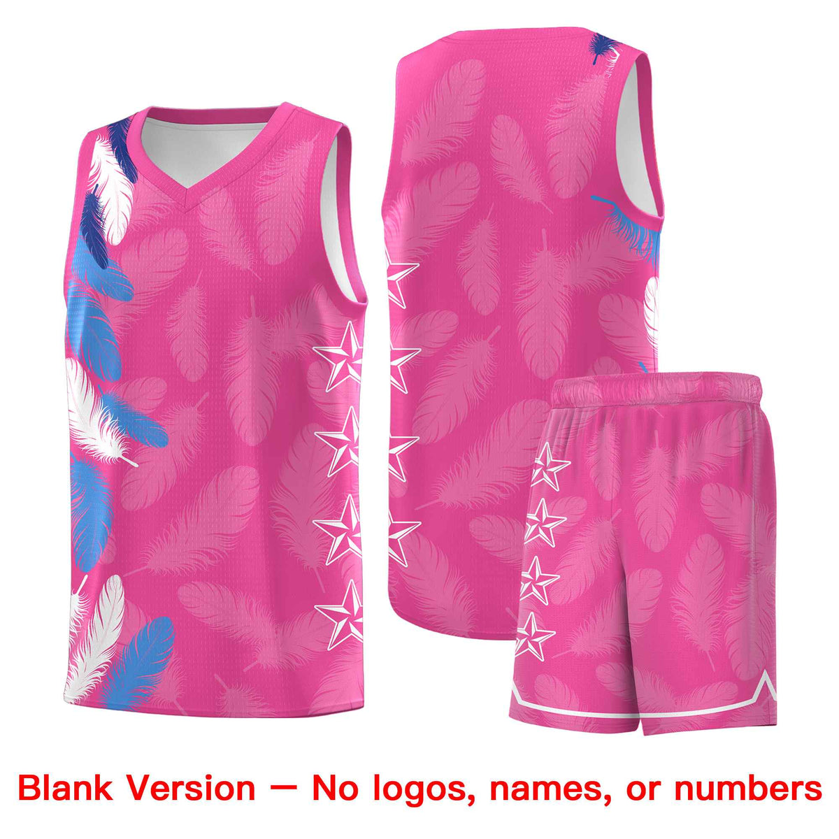Custom Youth Basketball Jersey Navy White Feather Series Sports Uniform