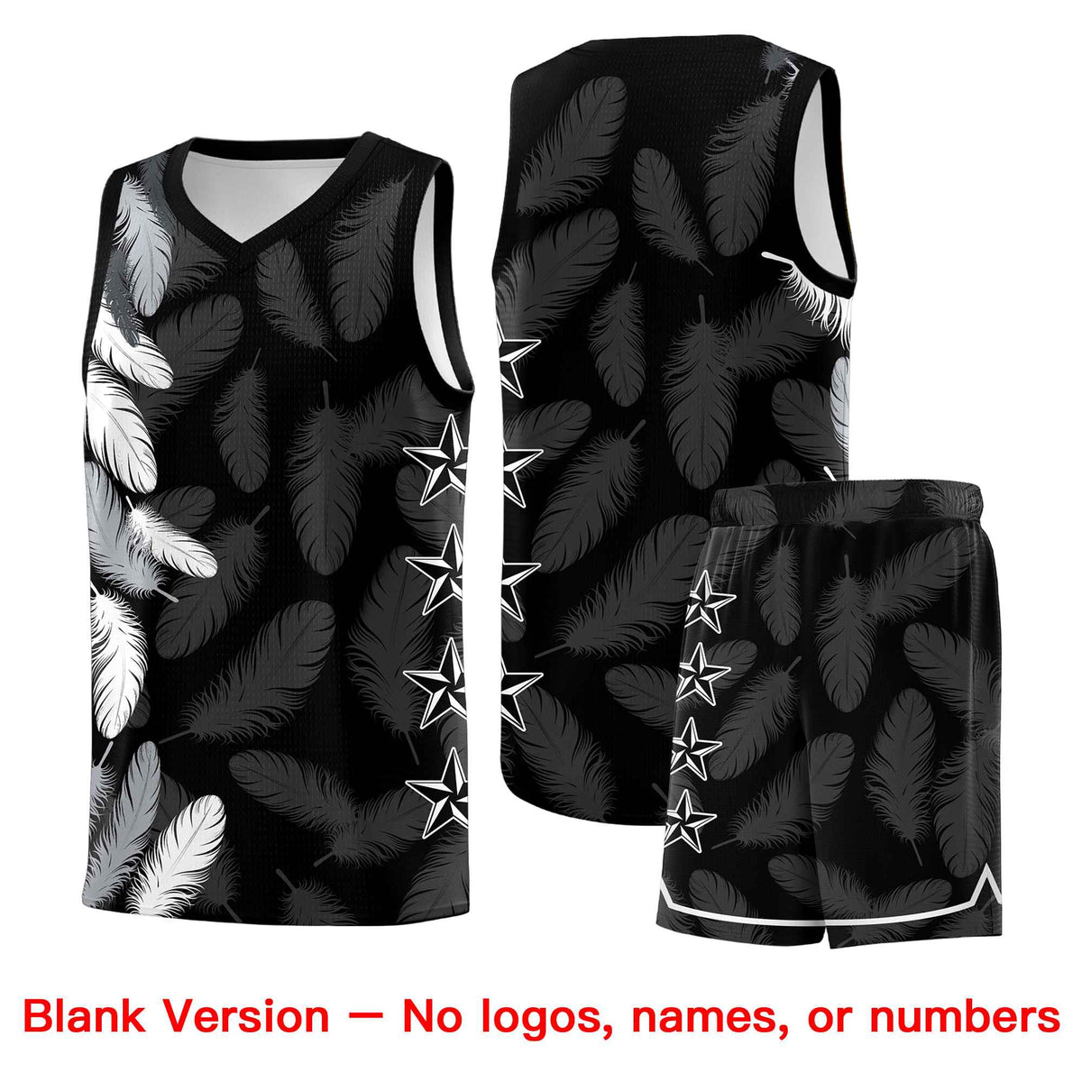 Custom Youth Basketball Jersey Navy White Feather Series Sports Uniform