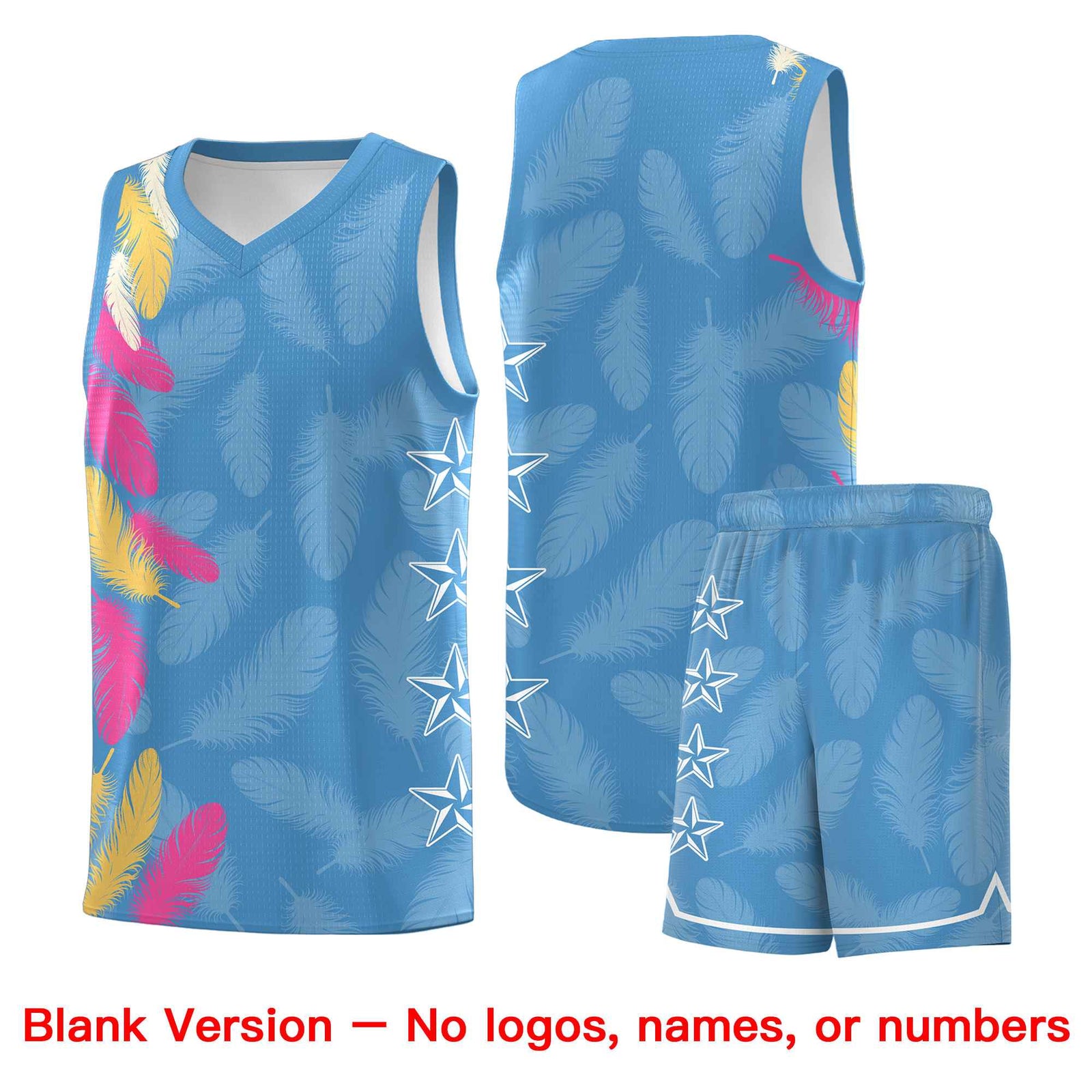 Custom Youth Basketball Jersey Navy White Feather Series Sports Uniform