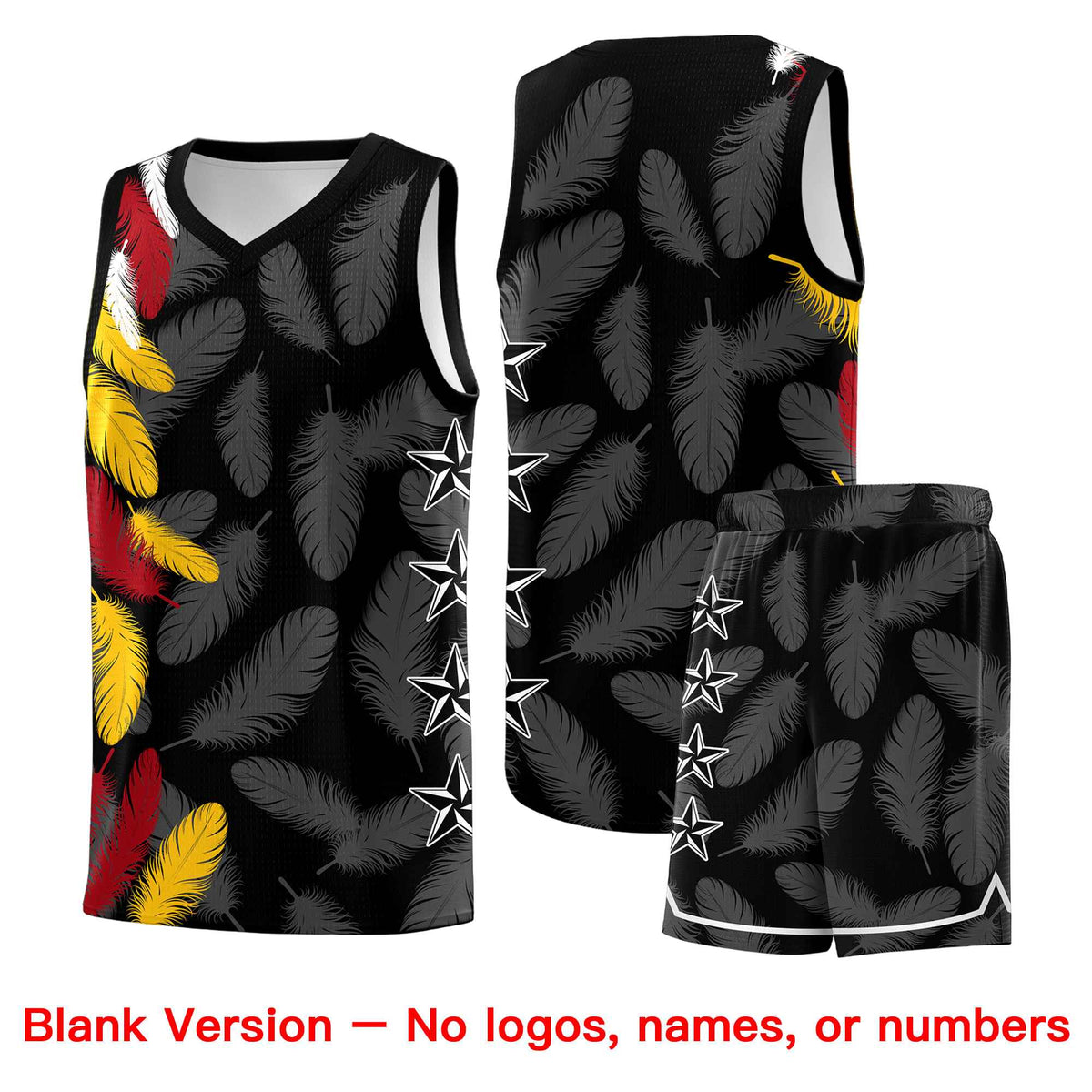 Custom Youth Basketball Jersey Navy White Feather Series Sports Uniform
