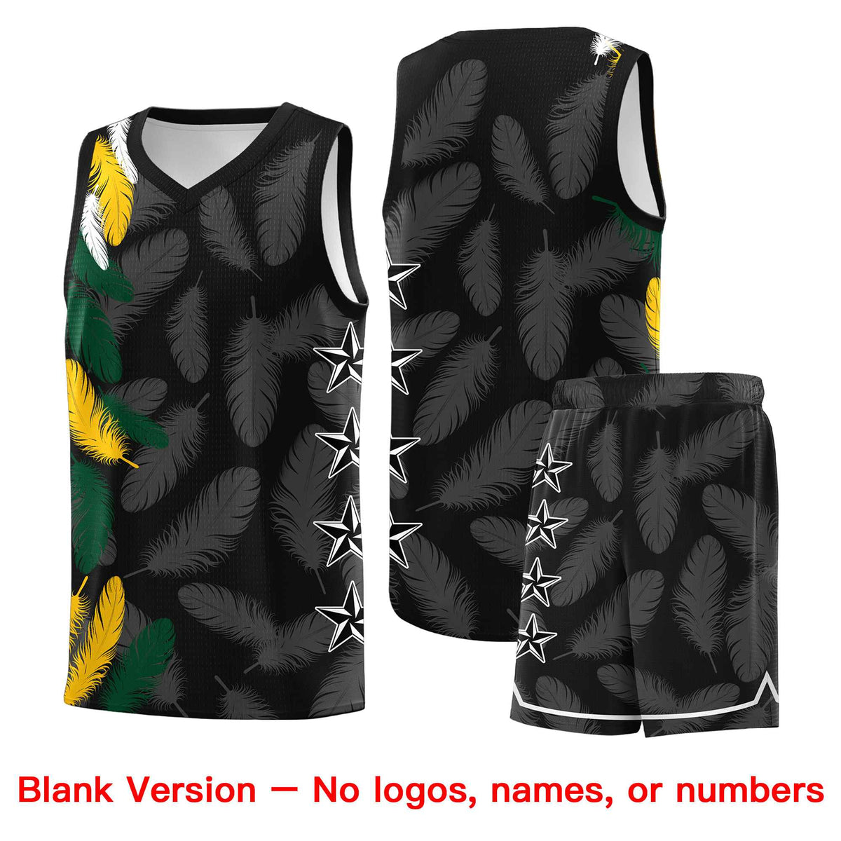Custom Youth Basketball Jersey Navy White Feather Series Sports Uniform