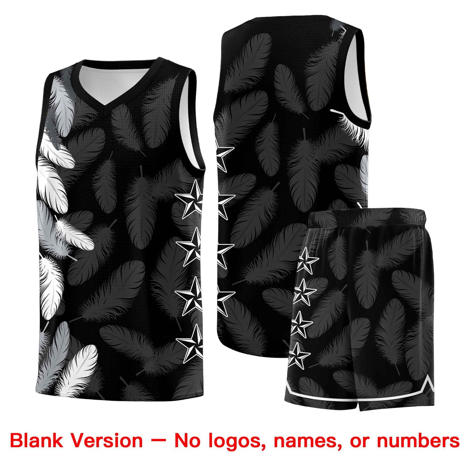 Custom Youth Basketball Jersey Navy White Feather Series Sports Uniform