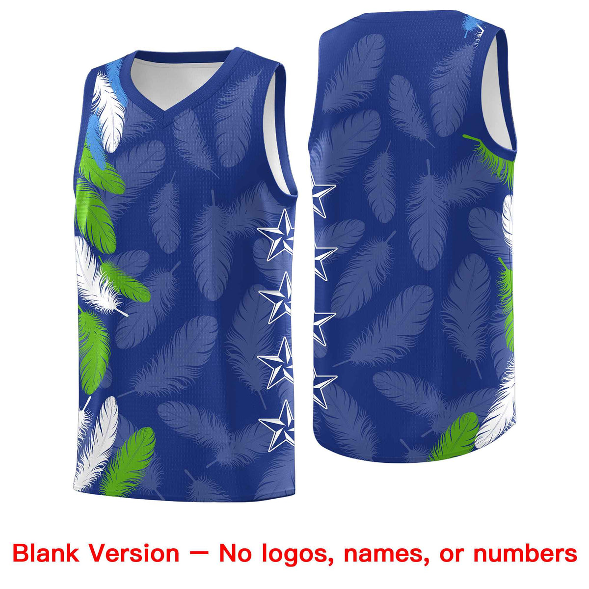 Custom Youth Basketball Jersey Navy White Feather Series Sports Uniform