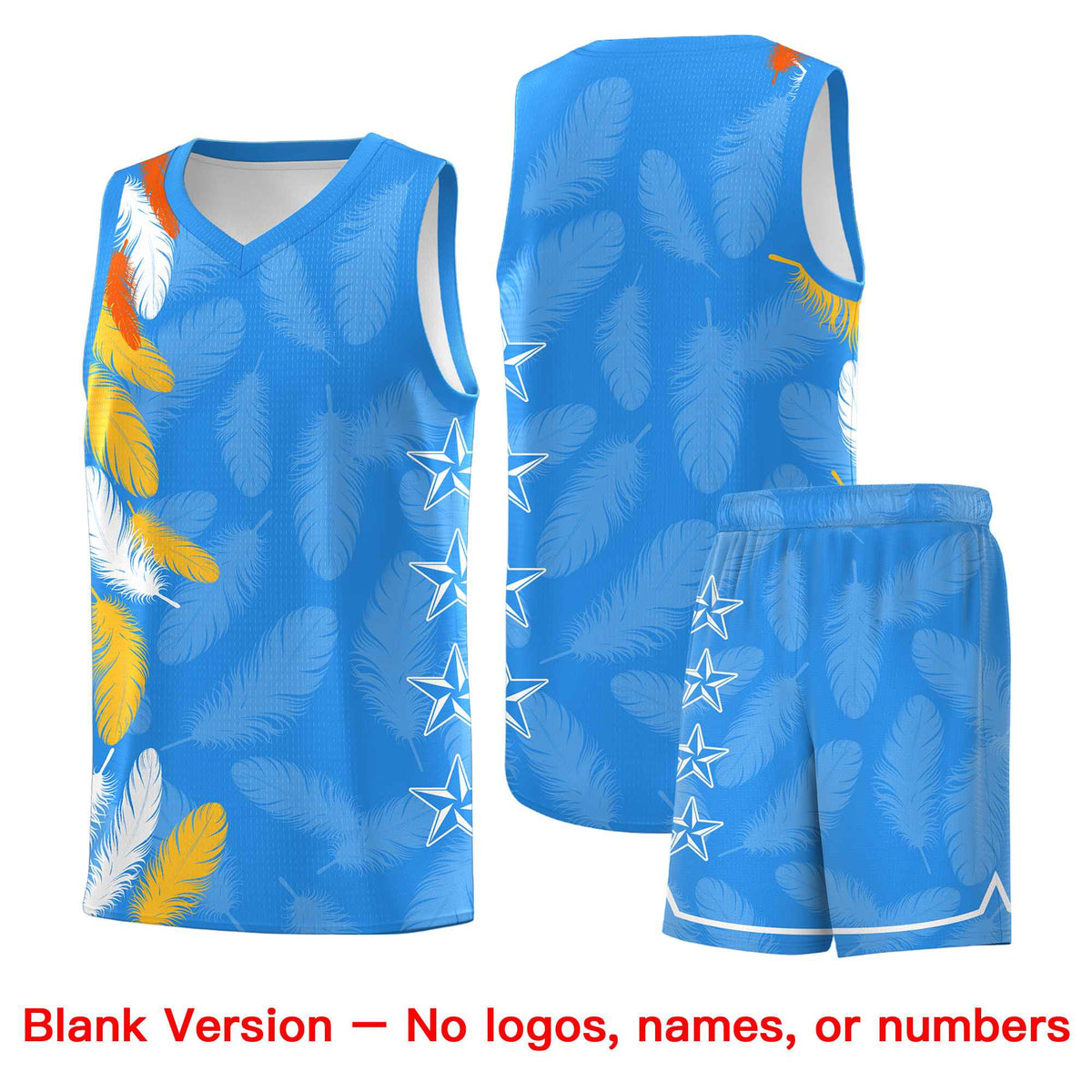 Custom Youth Basketball Jersey Navy White Feather Series Sports Uniform