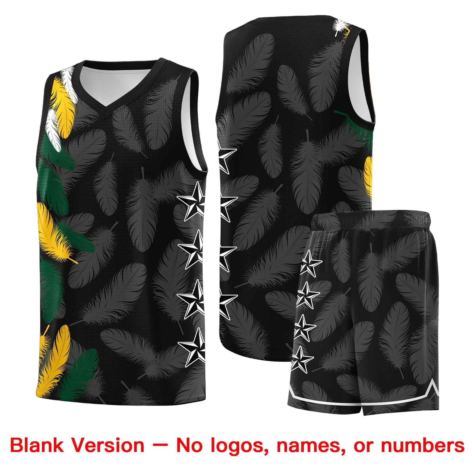 Custom Youth Basketball Jersey Navy White Feather Series Sports Uniform