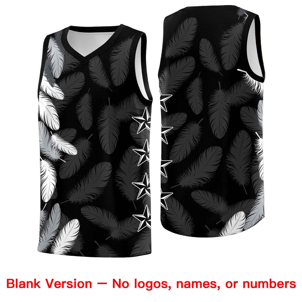Custom Youth Basketball Jersey Navy White Feather Series Sports Uniform