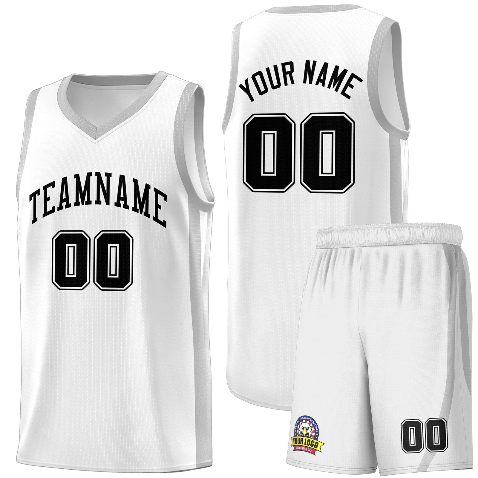 Fans-Made | Custom White Silver Classic Sets Sports Uniform Basketball Jersey ¨C Available for Reorder