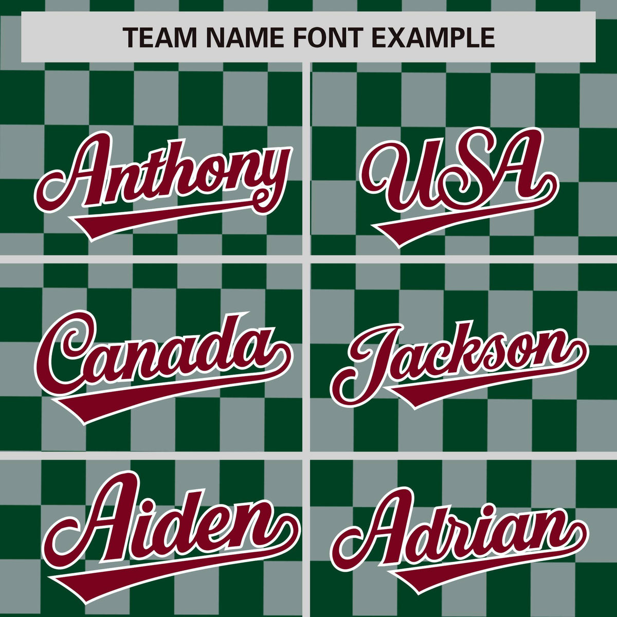 Custom Green Gray Personalized Plaid Fashion Design Authentic Baseball Jersey