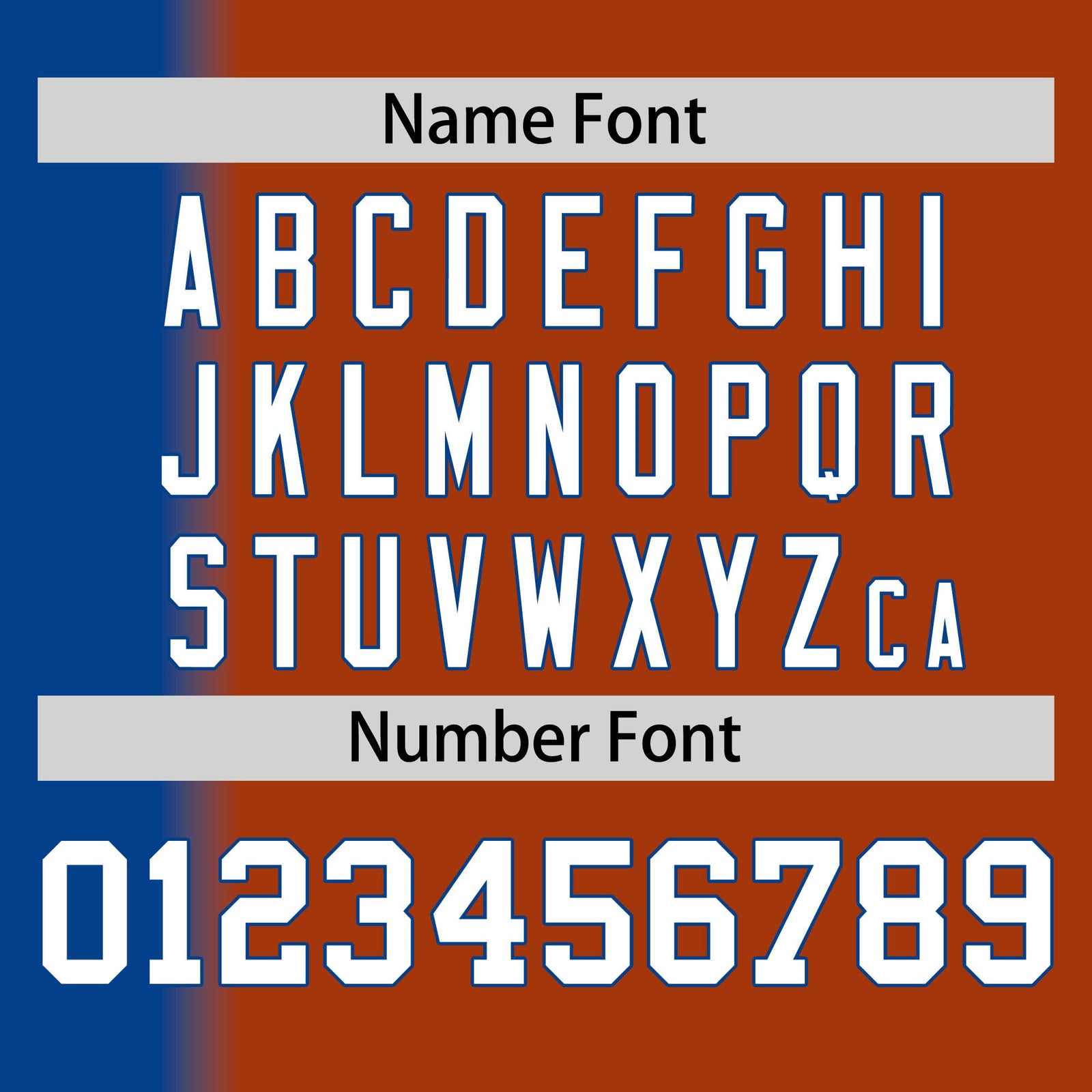 Custom Texas Orange Royal Pinstripe Personalized Gradient Authentic Baseball Jersey