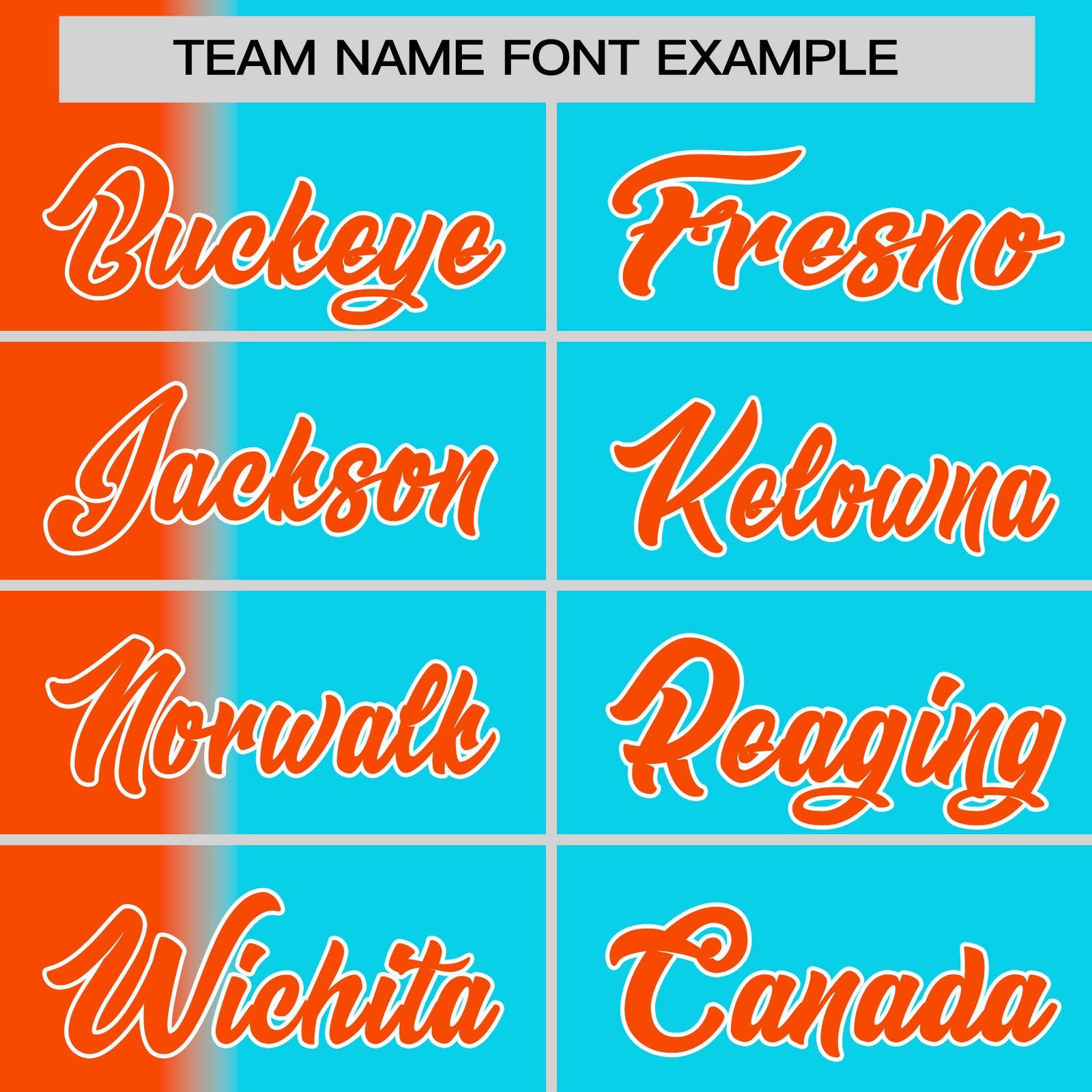 Custom Sky Blue Orange Pinstripe Personalized Gradient Authentic Baseball Jersey