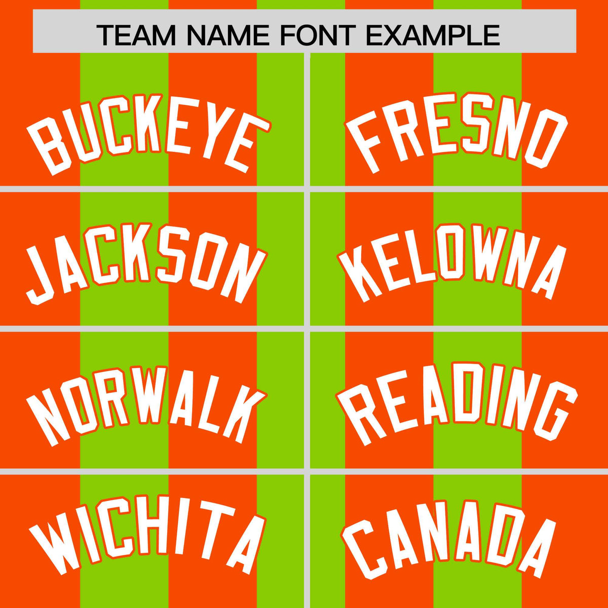 Custom Neon Green Orange Thick Stripe Fashion Authentic Baseball jersey