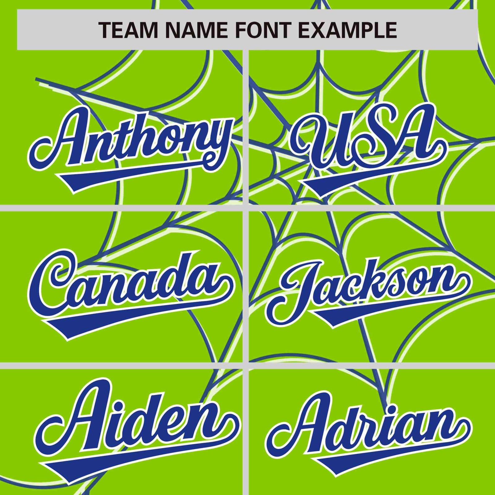 Custom Neon Green-Royal Spider Web Pattern Raglan Sleeves Authentic Baseball Jersey