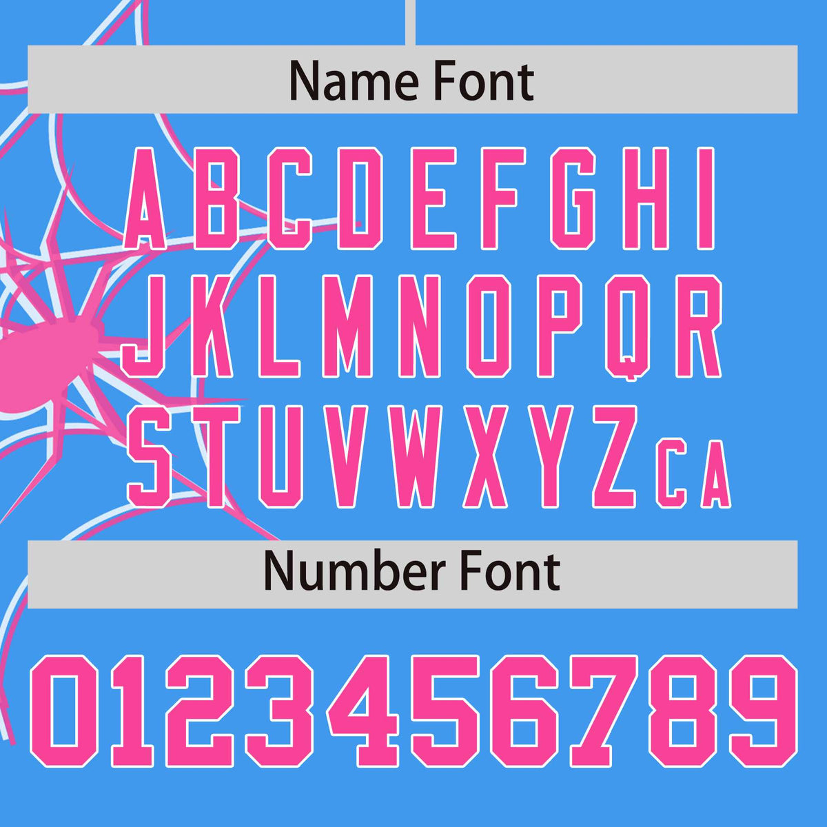 Custom Powder Blue-Pink Spider Web Pattern Raglan Sleeves Authentic Baseball Jersey