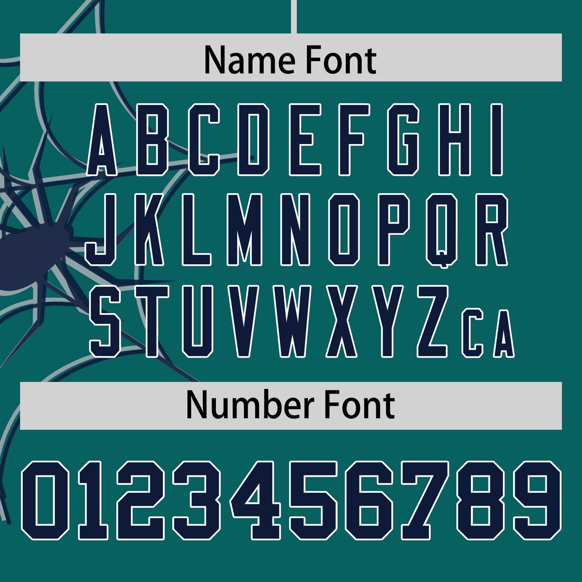 Custom Aqua-Navy Spider Web Pattern Raglan Sleeves Authentic Baseball Jersey