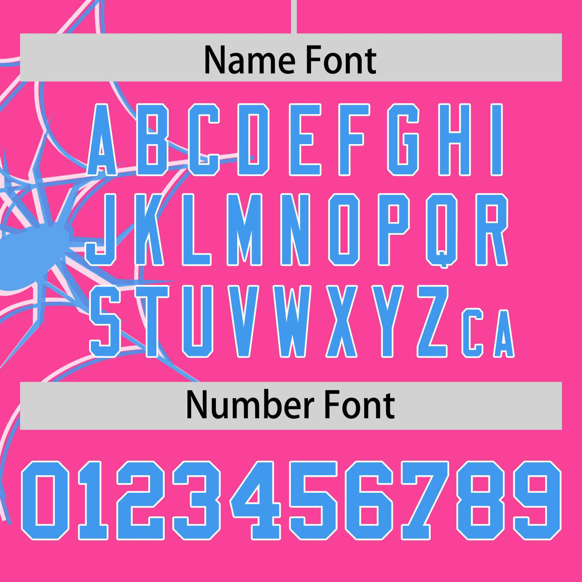 Custom Pink-Powder Blue Spider Web Pattern Raglan Sleeves Authentic Baseball Jersey