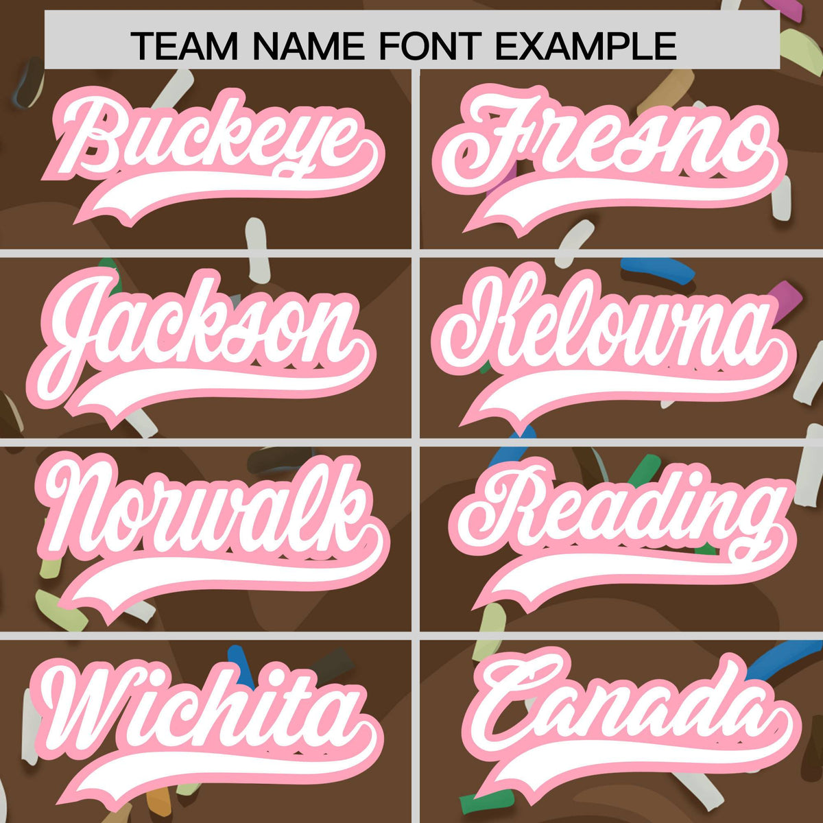 Custom Brown Ice Cream Cone Graffiti Pattern Fashion Authentic Baseball Jersey