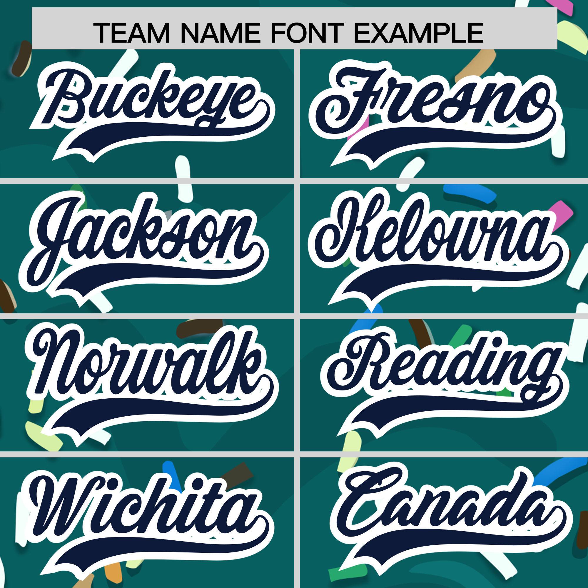 Custom Aqua Ice Cream Cone Graffiti Pattern Fashion Authentic Baseball Jersey