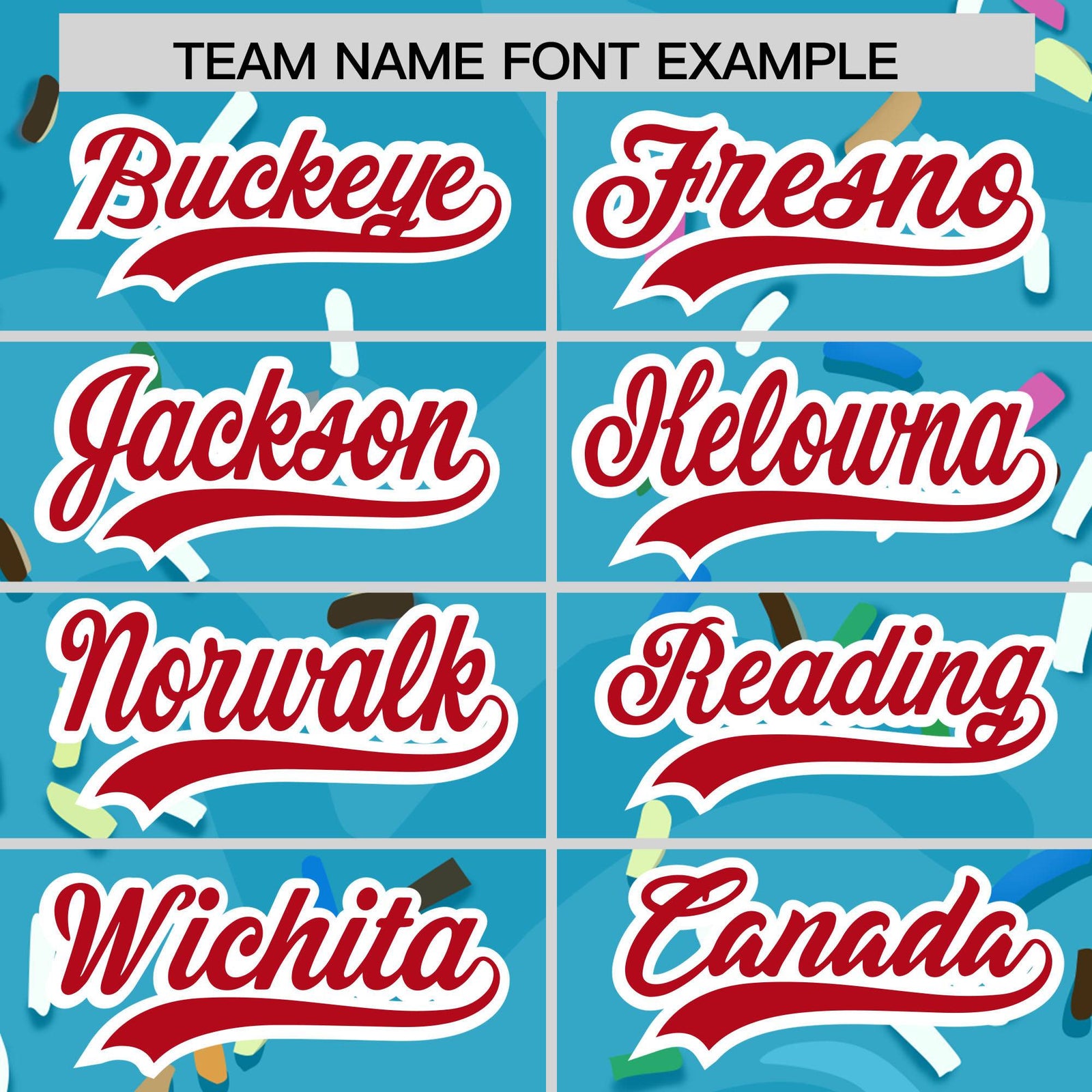 Custom Sky Blue Ice Cream Cone Graffiti Pattern Fashion Authentic Baseball Jersey