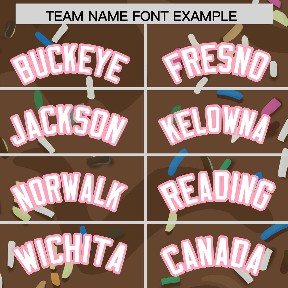 Custom Brown Ice Cream Cone Graffiti Pattern Fashion Authentic Baseball Jersey