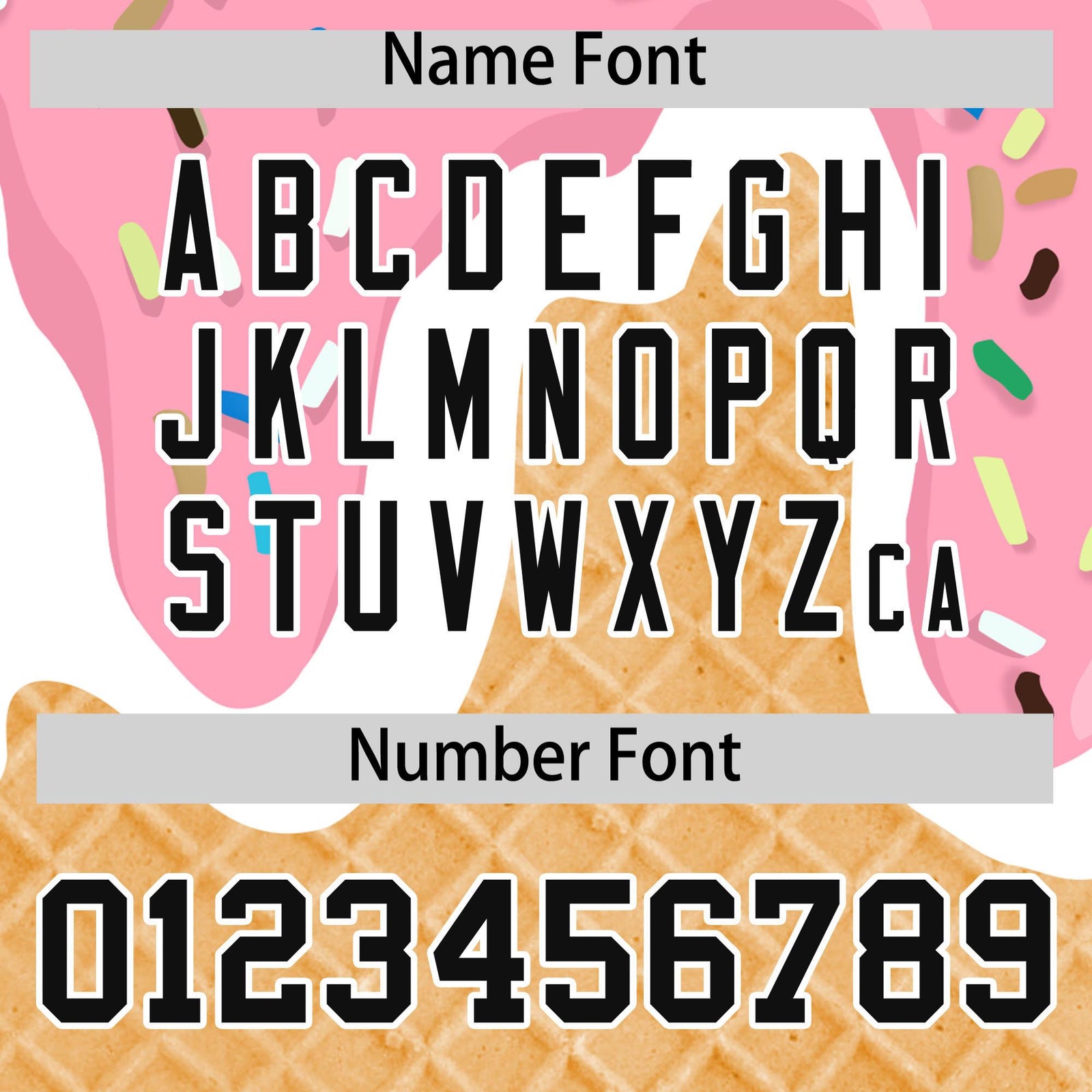 Custom Light Pink Ice Cream Cone Graffiti Pattern Fashion Authentic Baseball Jersey