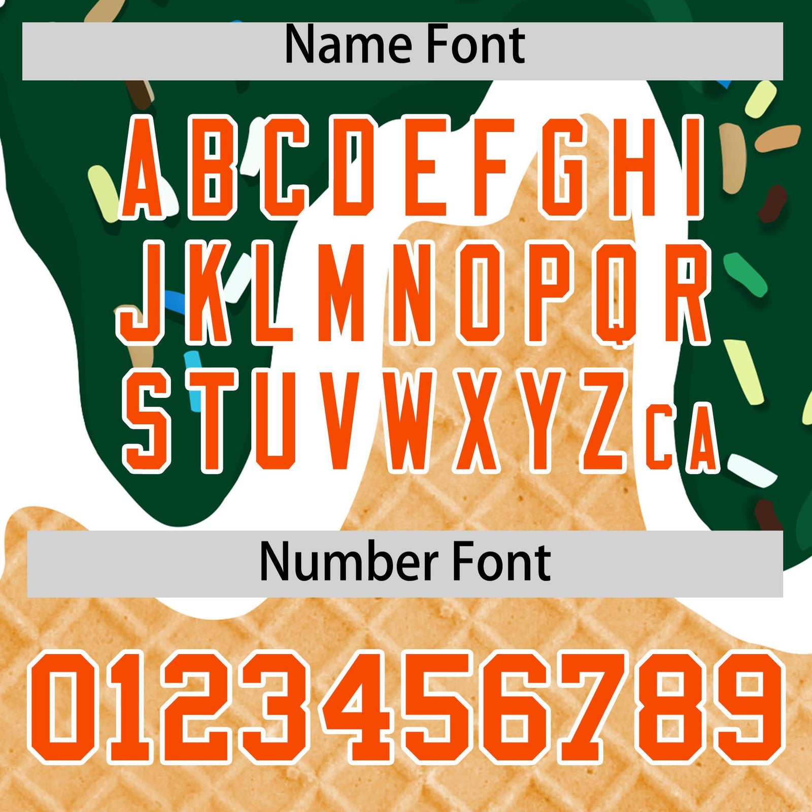 Custom Green Ice Cream Cone Graffiti Pattern Fashion Authentic Baseball Jersey