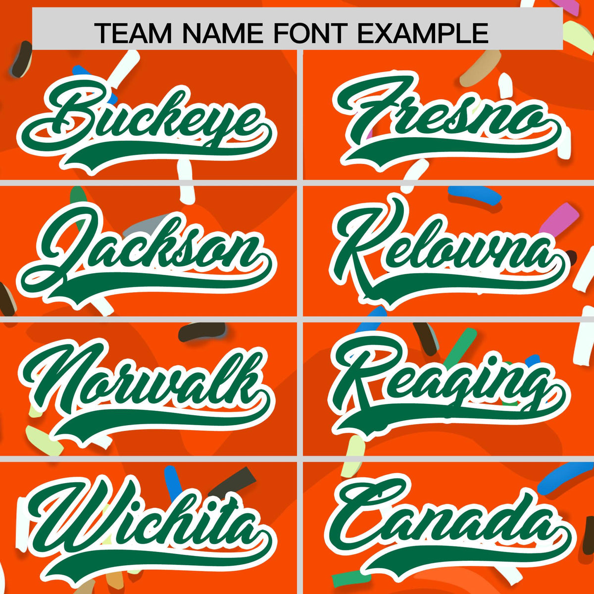 Custom Orange Ice Cream Cone Graffiti Pattern Fashion Authentic Baseball Jersey