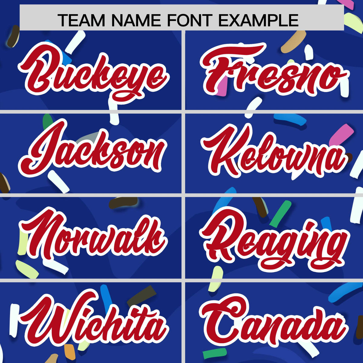 Custom Royal Ice Cream Cone Graffiti Pattern Fashion Authentic Baseball Jersey