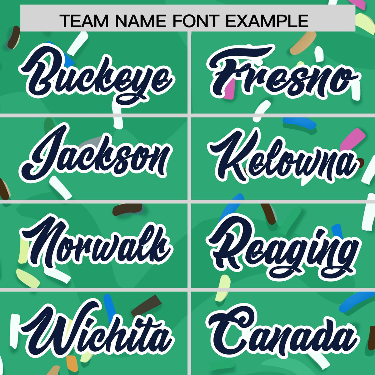 Custom Brilliant Green Ice Cream Cone Graffiti Pattern Fashion Authentic Baseball Jersey