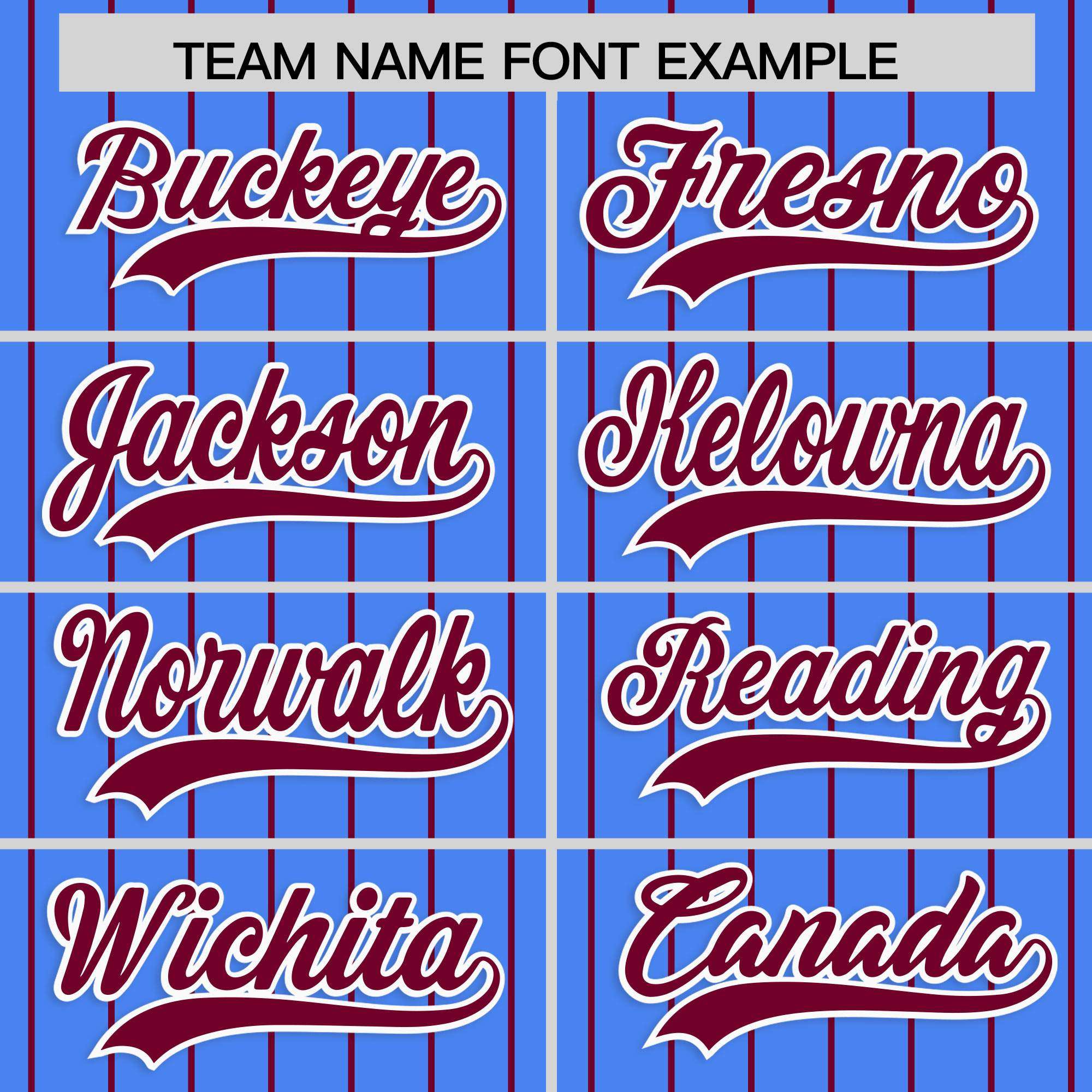 Custom Powder Blue Crimson Stripe Fashion Raglan Sleeves Authentic Baseball Jersey